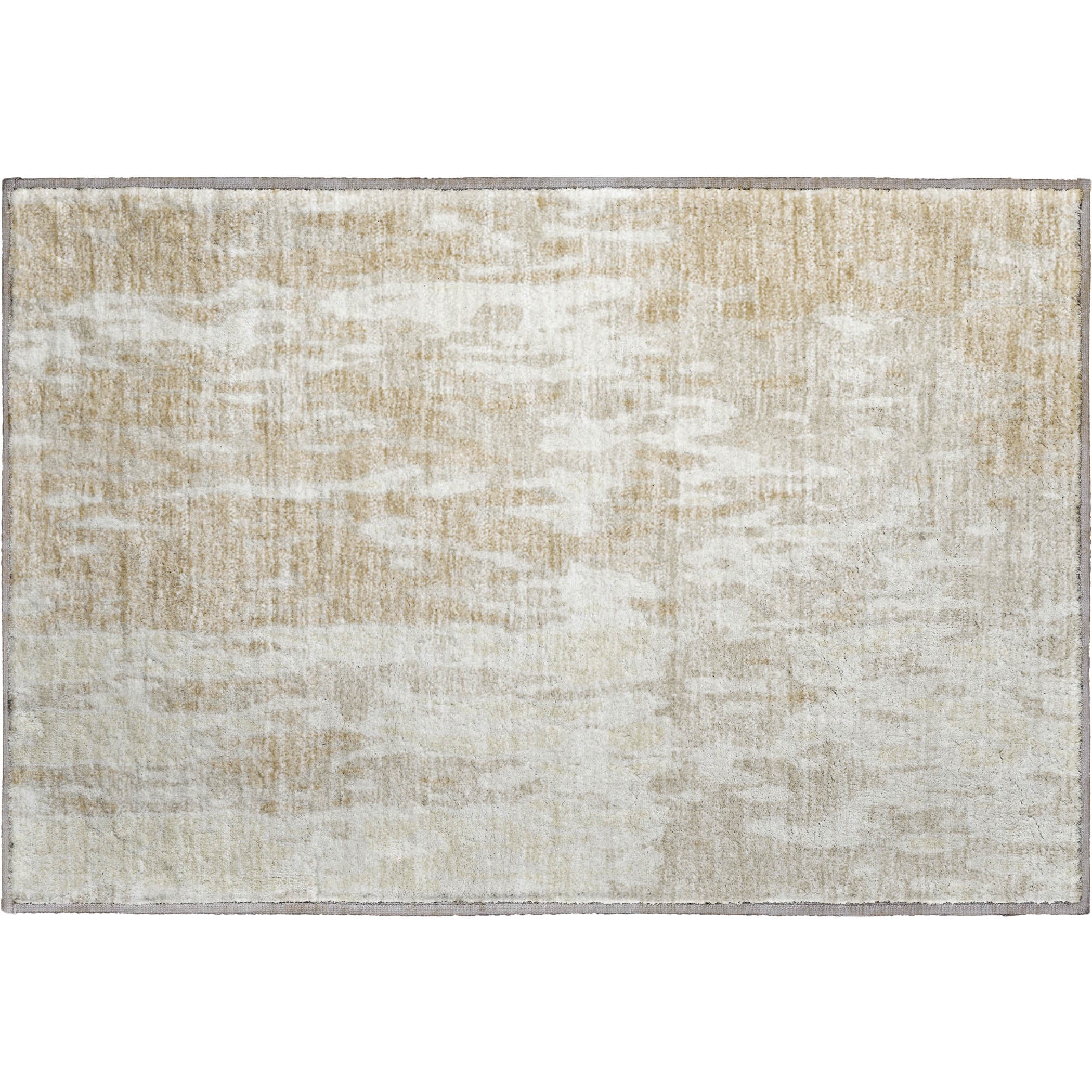 Seoul Machine Washable Transitional Beige Brown Rug 1'8" x 2'6" #shape_Rectangle