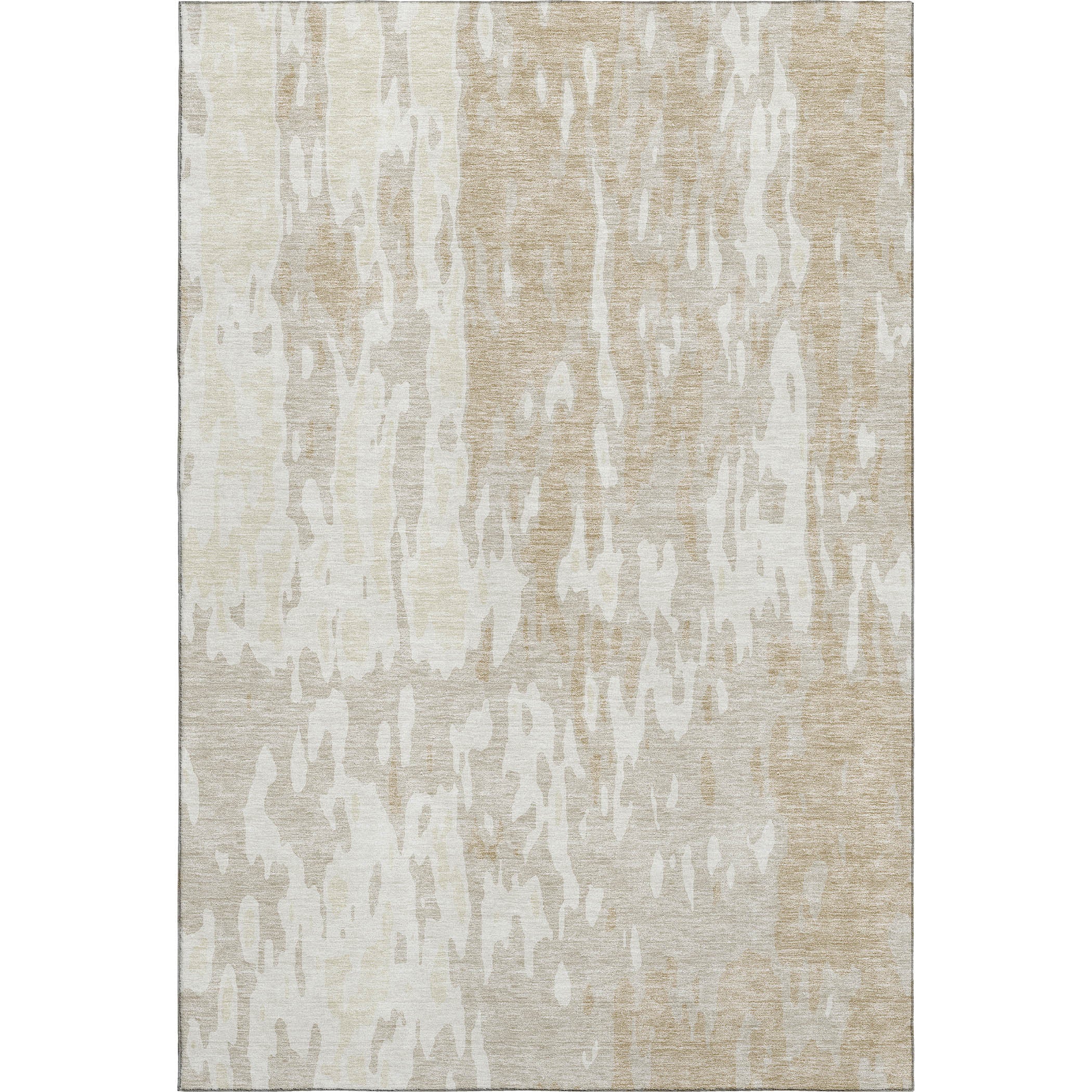 Seoul Machine Washable Transitional Beige Brown Rug 2'6" x 3'10" #shape_Rectangle