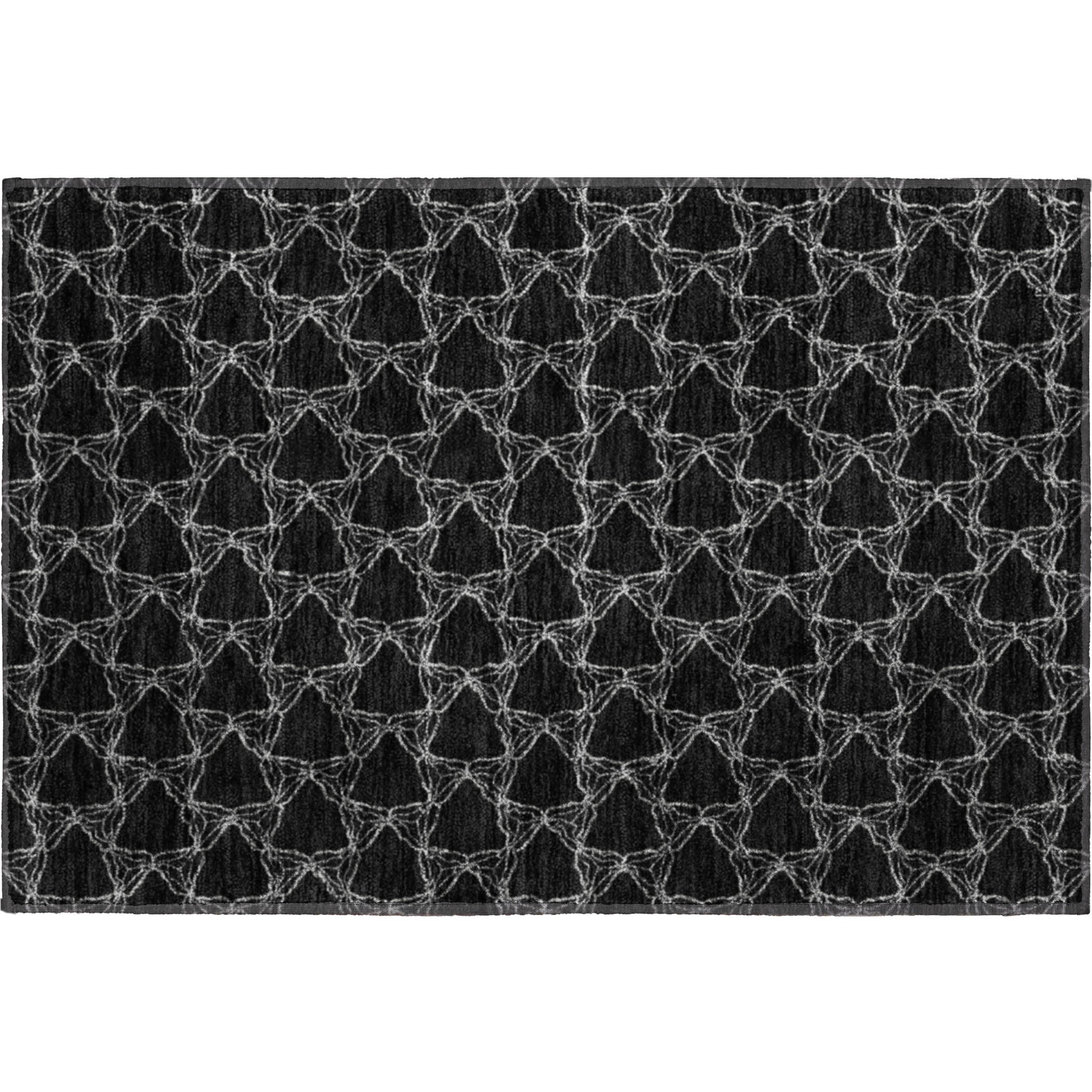 Bergen Machine Washable Transitional Black Rug 1'8" x 2'6" #shape_Rectangle