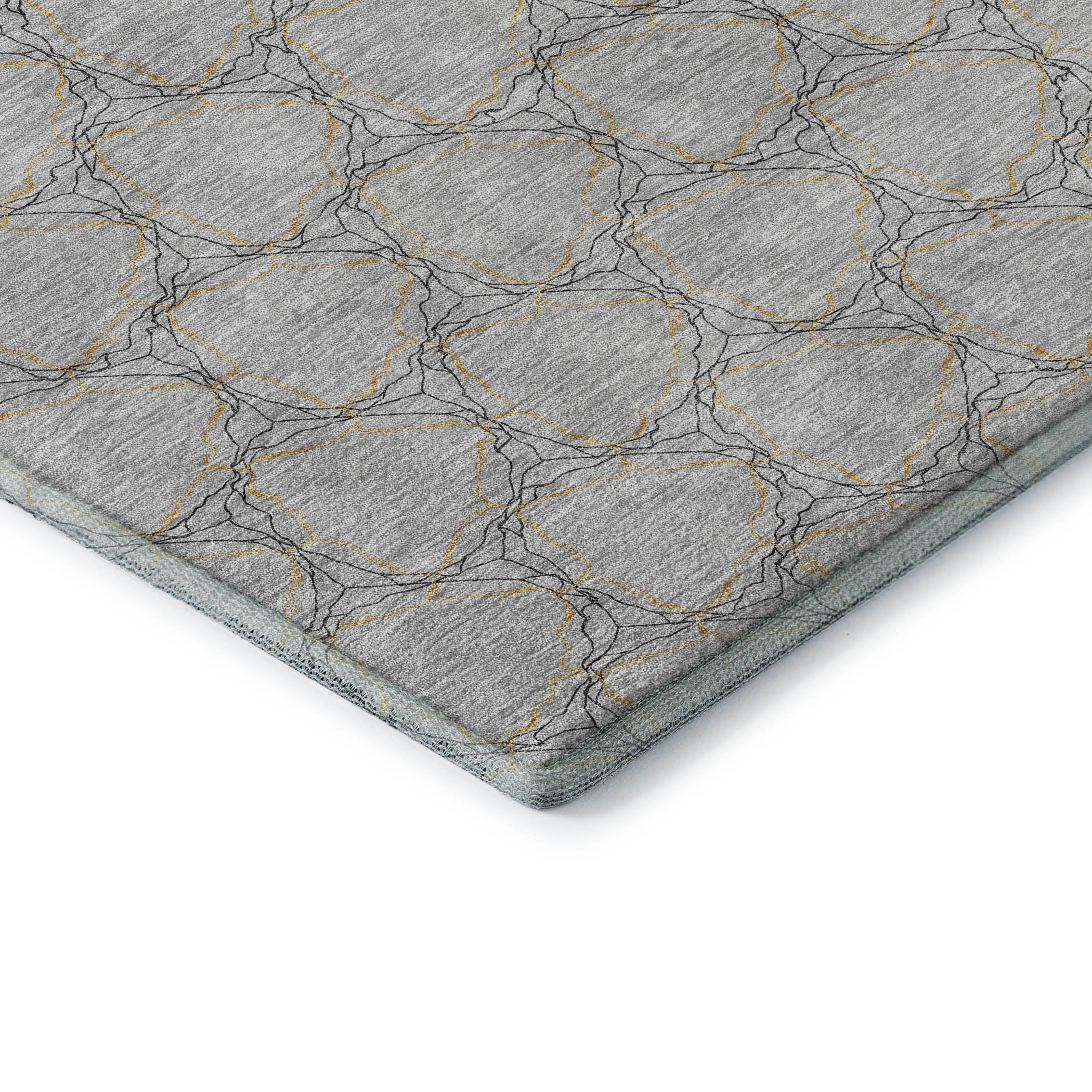 Bergen Machine Washable Transitional Gray Rug 1'8" x 2'6" #shape_Rectangle