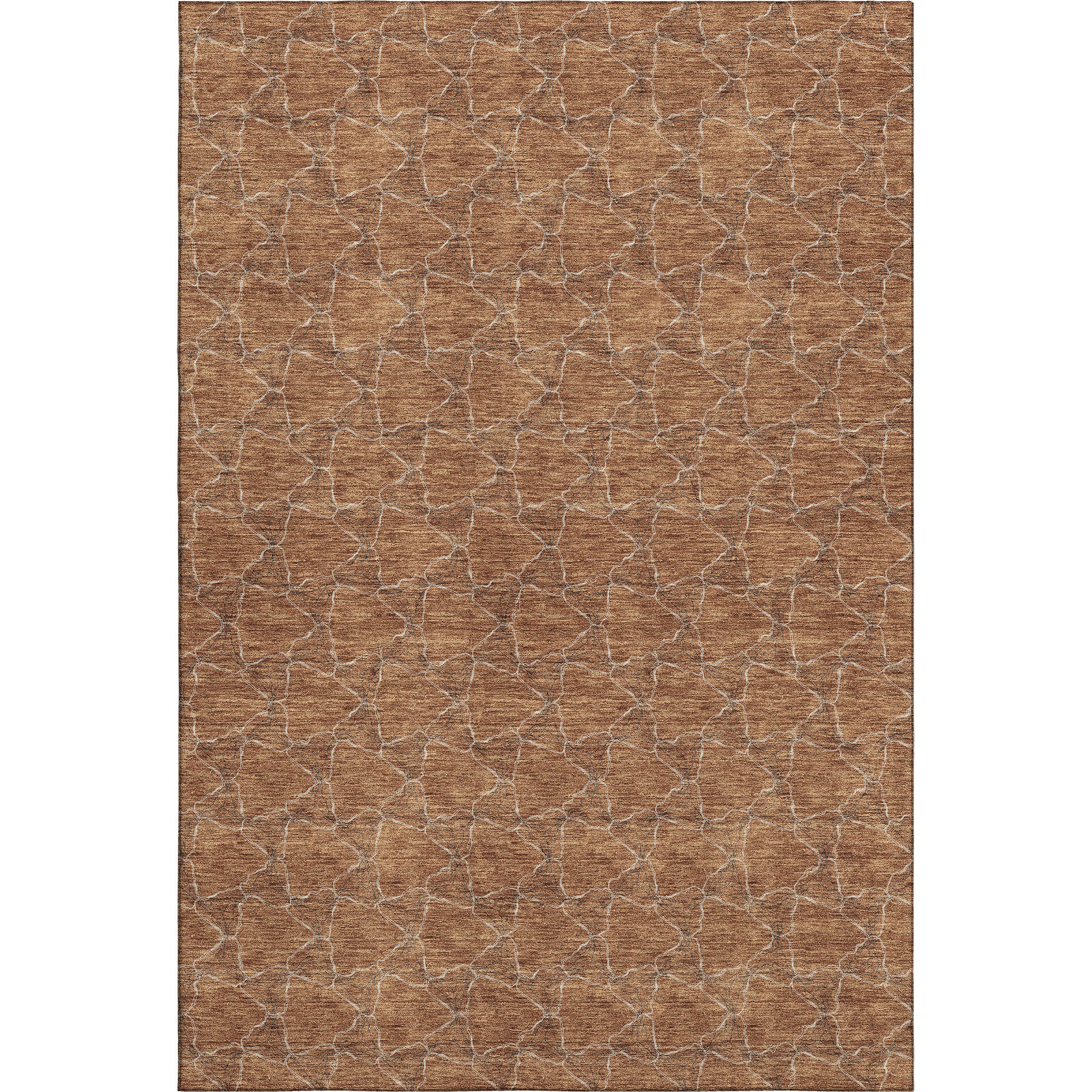 Bergen Machine Washable Transitional Paprika Orange Rug 2'6" x 3'10" #shape_Rectangle