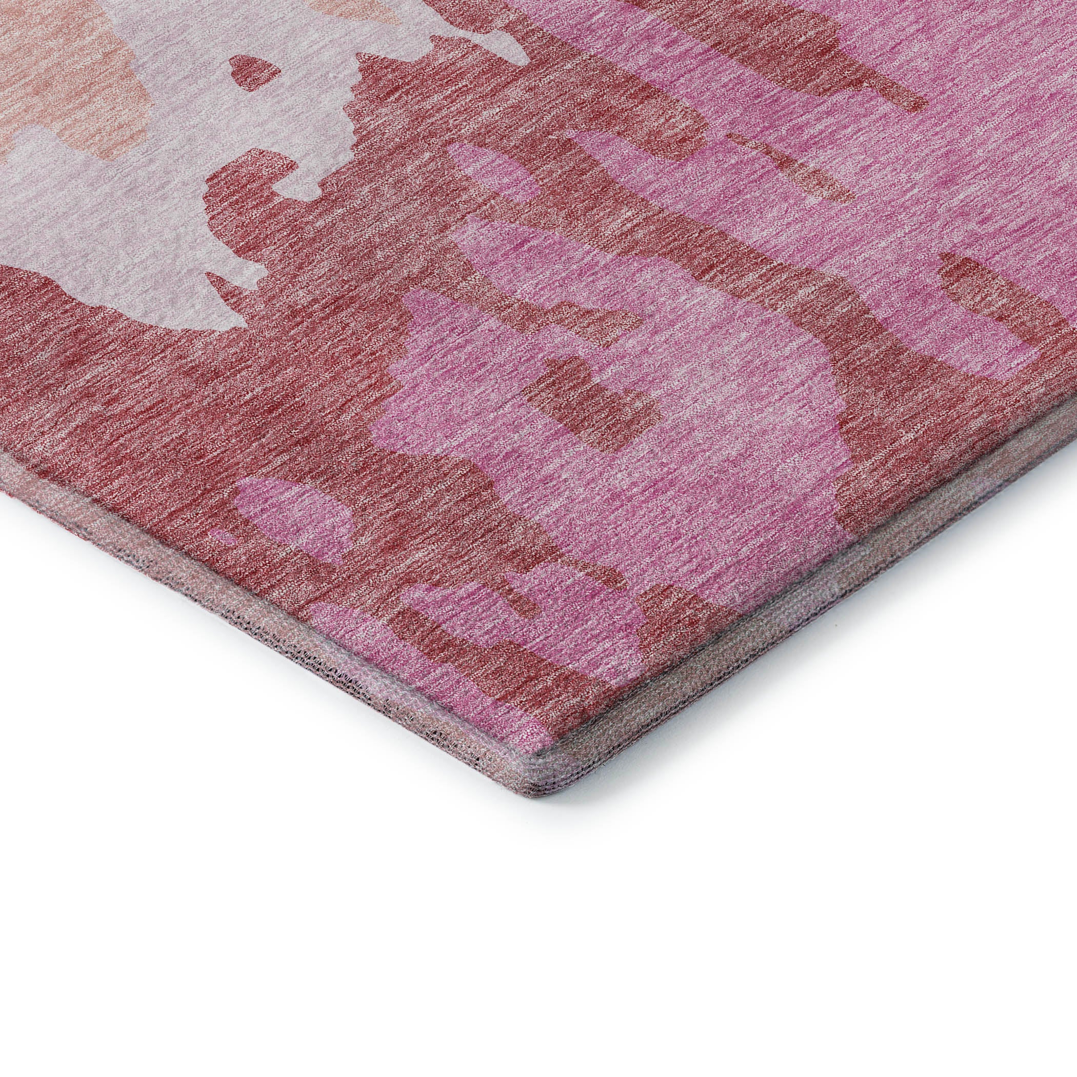 Seville Machine Washable Transitional Blush Pink Rug 1'8" x 2'6" #shape_Rectangle