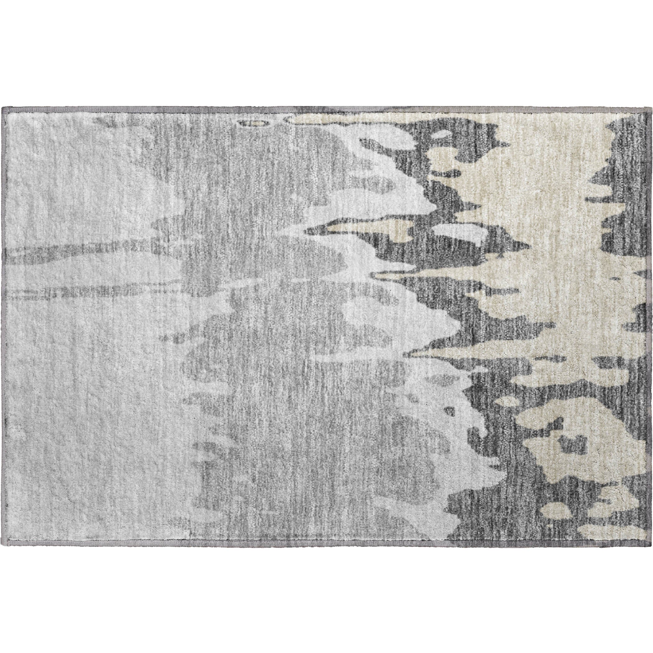 Seville Machine Washable Transitional Gray Rug 1'8" x 2'6" #shape_Rectangle