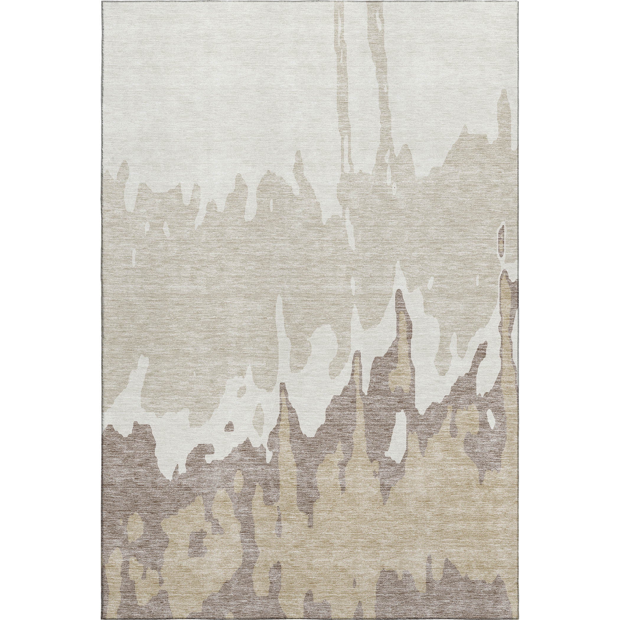 Seville Machine Washable Transitional Ivory Rug 2'6" x 3'10" #shape_Rectangle