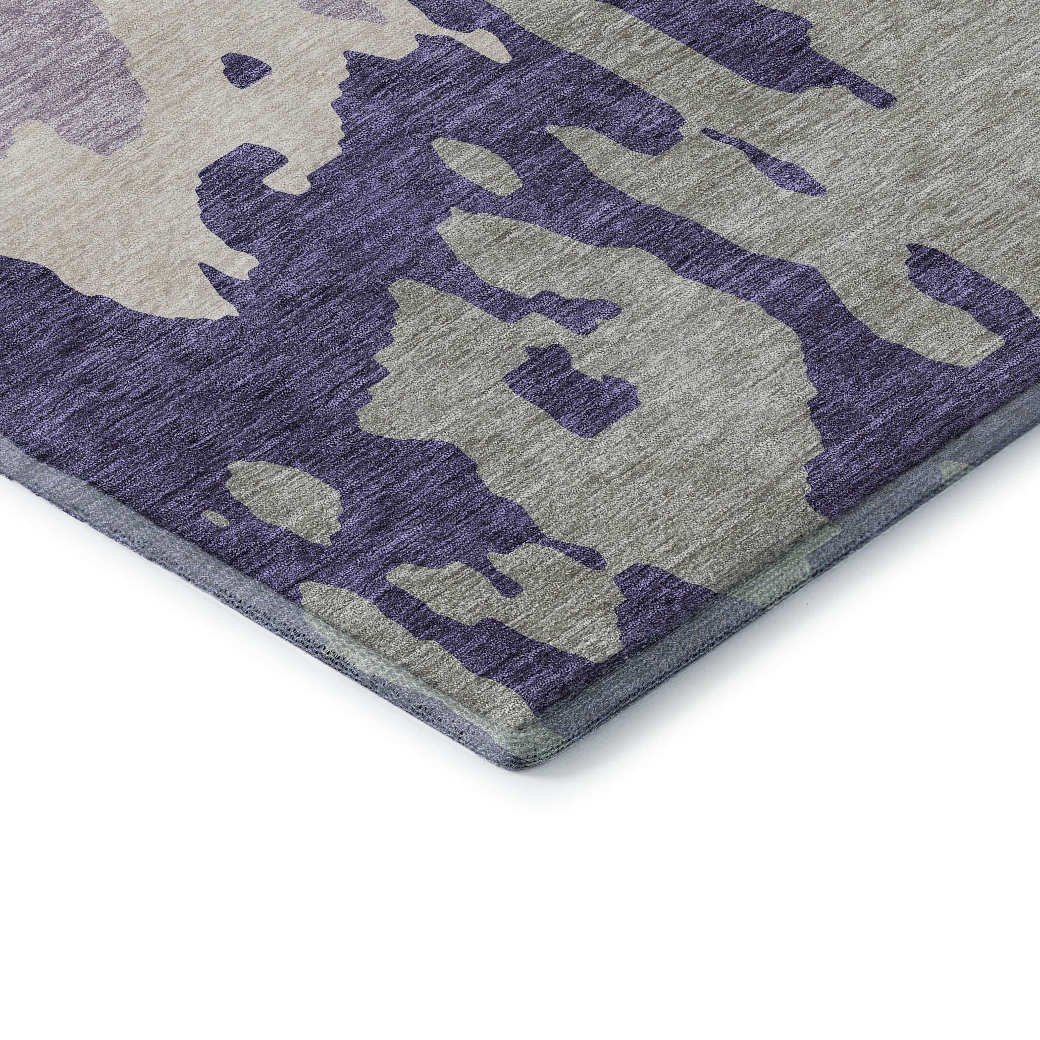 Seville Machine Washable Transitional Purple Rug 1'8" x 2'6" #shape_Rectangle