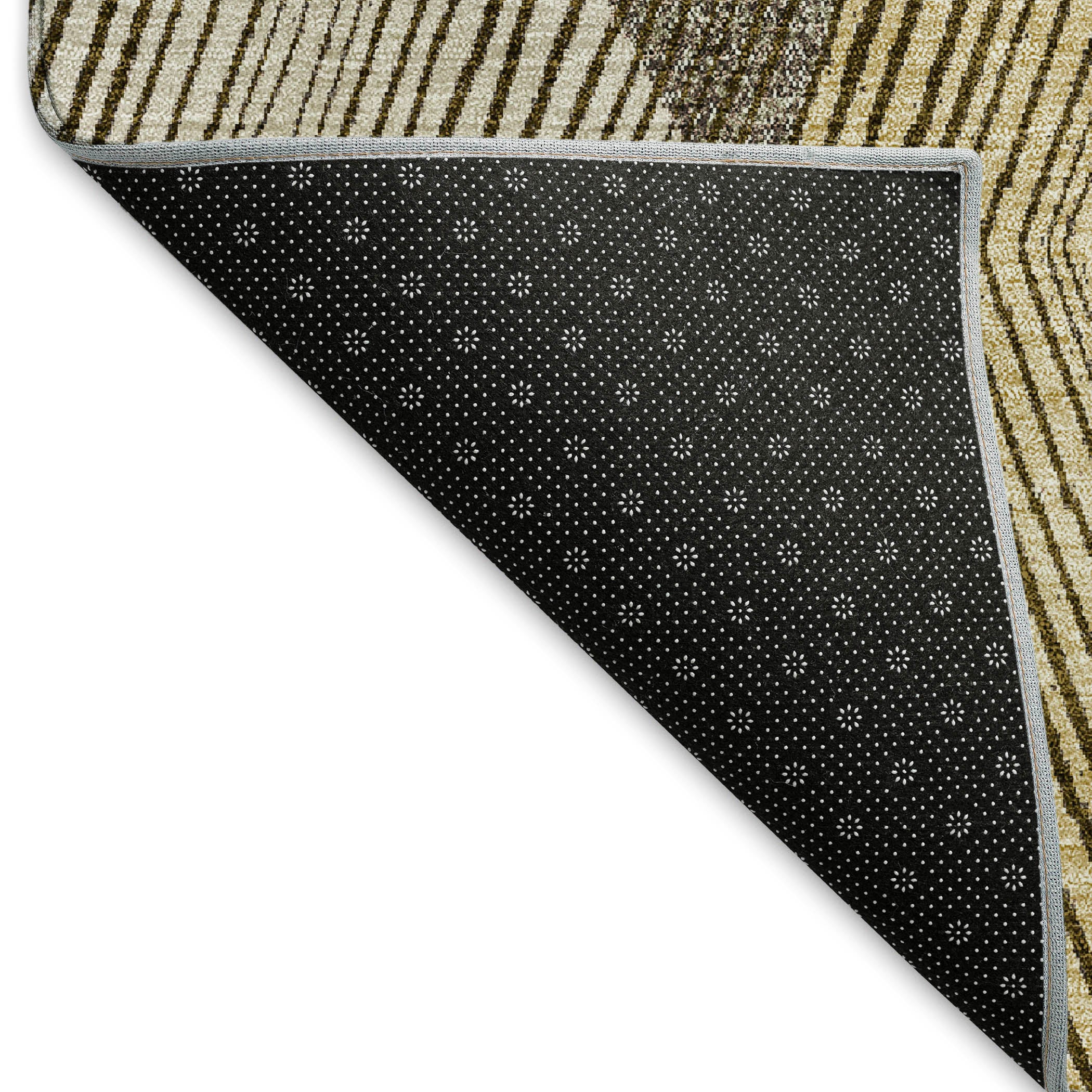 Seville Machine Washable Transitional Brown Rug 1'8" x 2'6" #shape_Rectangle
