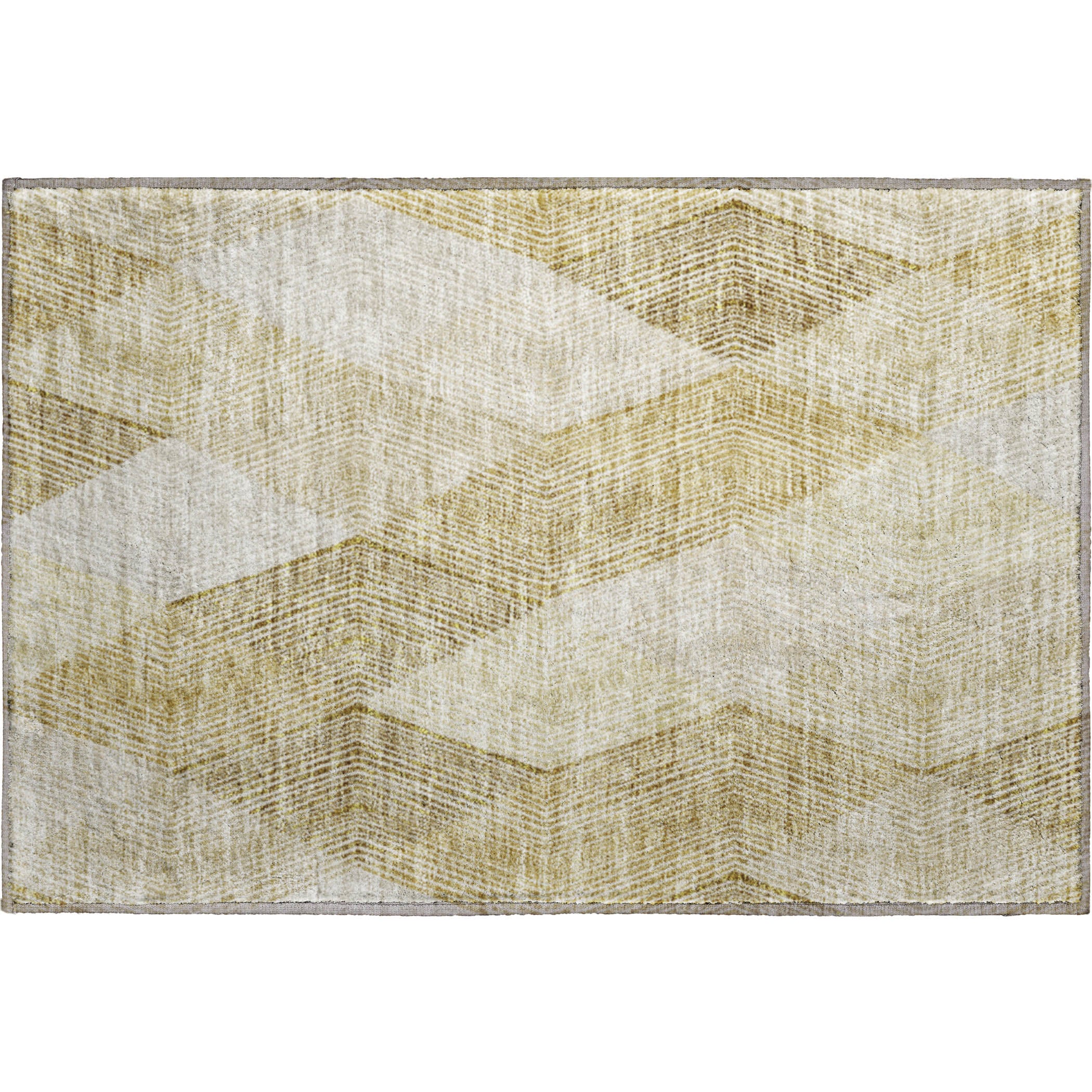 Seville Machine Washable Transitional Ivory Rug 1'8" x 2'6" #shape_Rectangle