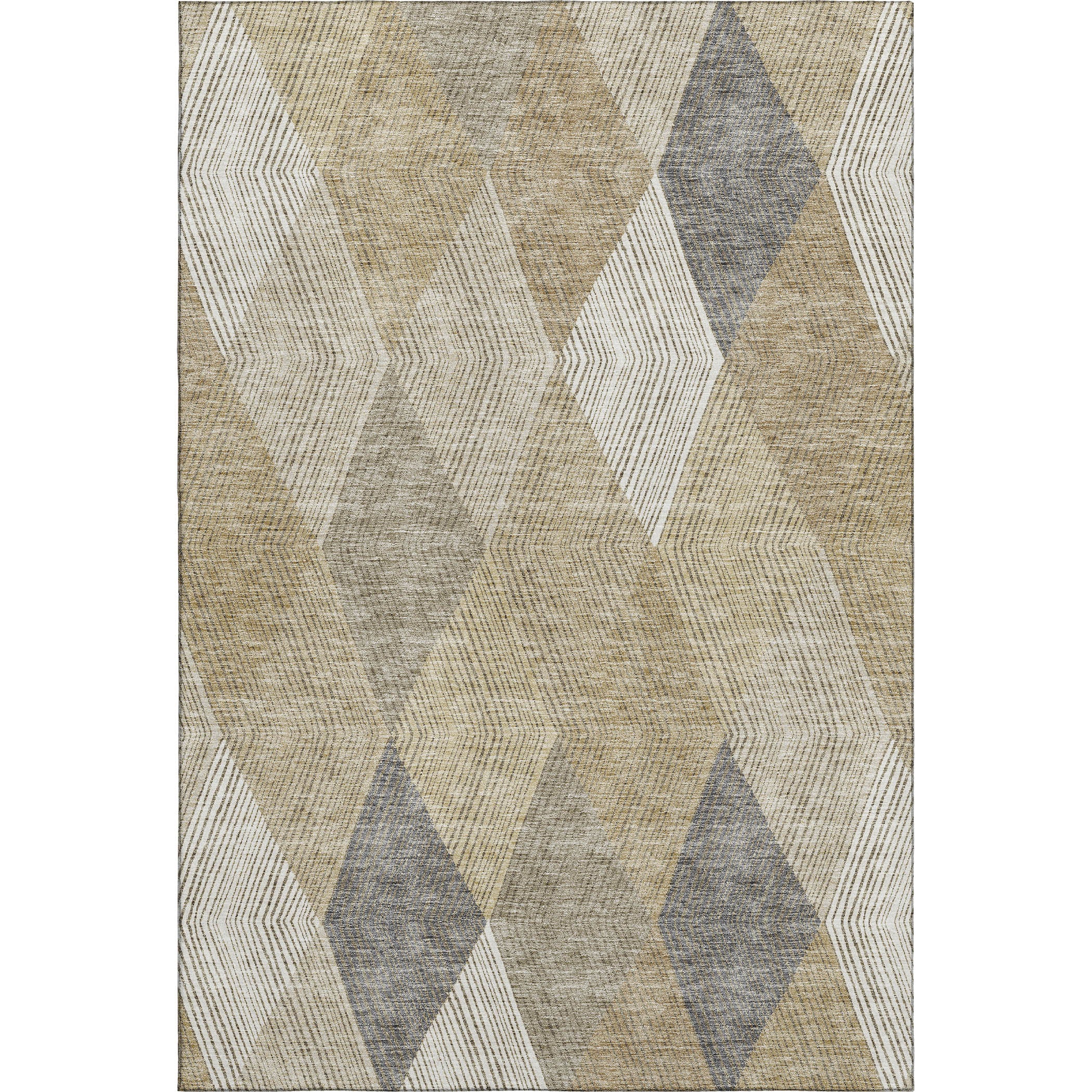 Seville Machine Washable Transitional Wheat Gold Rug 2'6" x 3'10" #shape_Rectangle