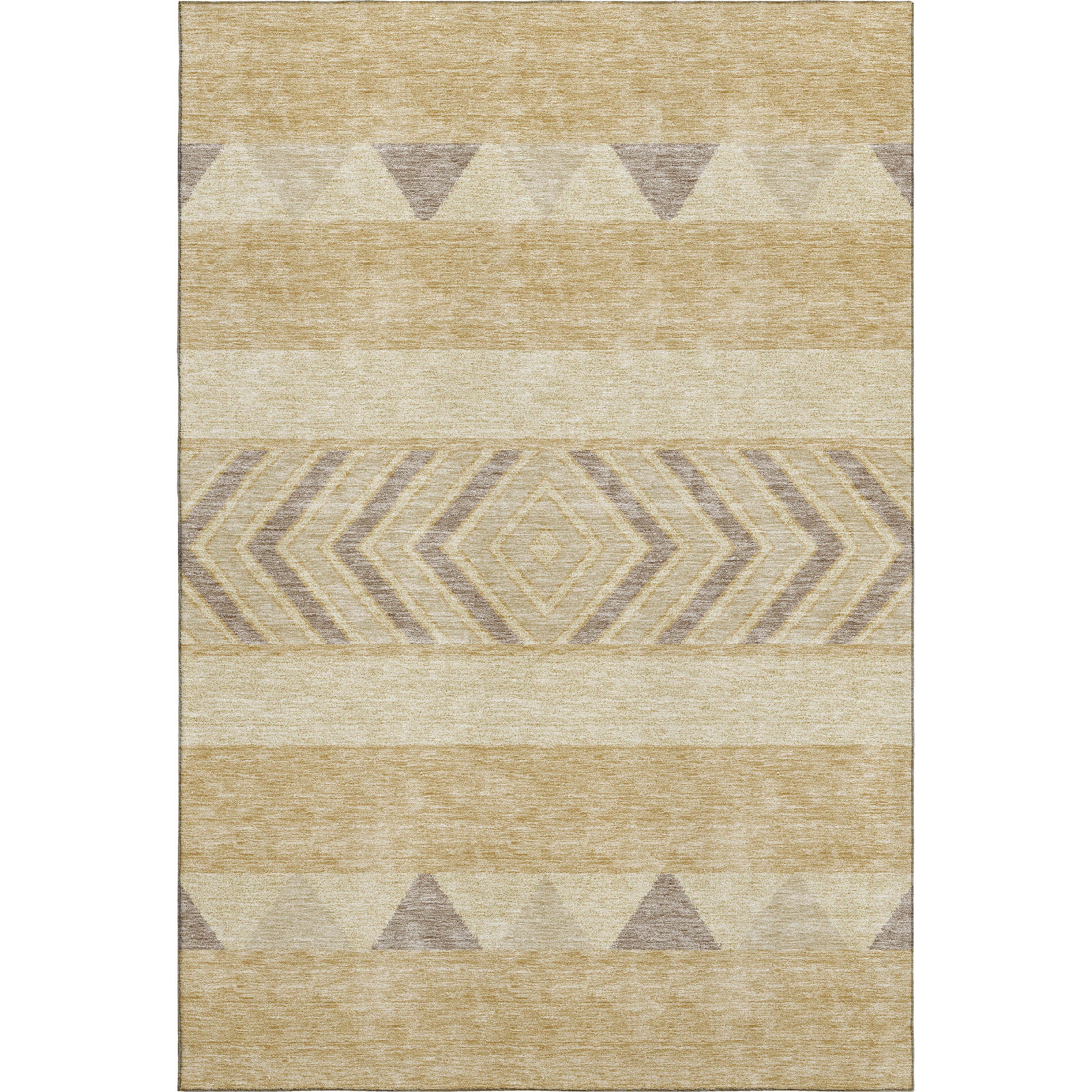 Kotor Machine Washable Transitional Gold Rug 2'6" x 3'10" #shape_Rectangle
