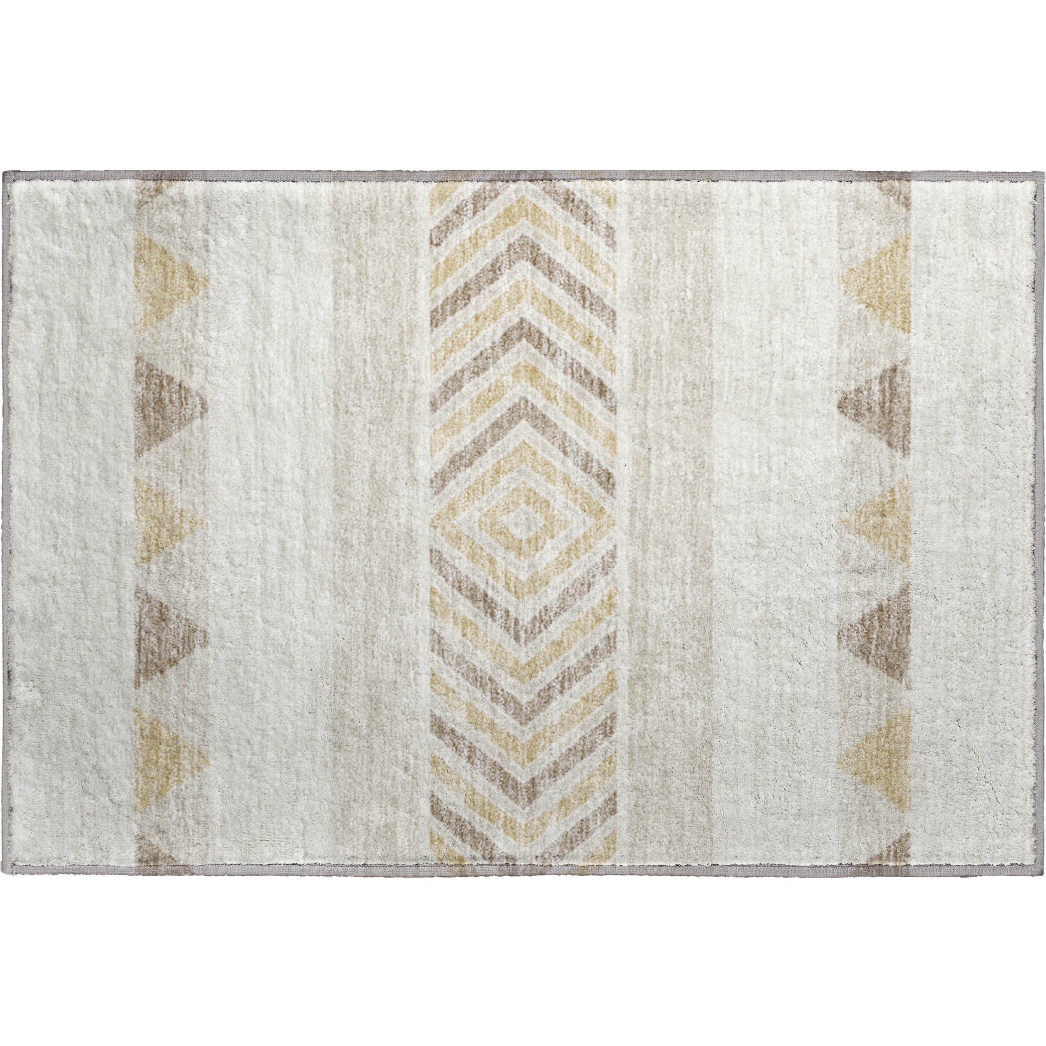 Kotor Machine Washable Transitional Ivory Rug 1'8" x 2'6" #shape_Rectangle