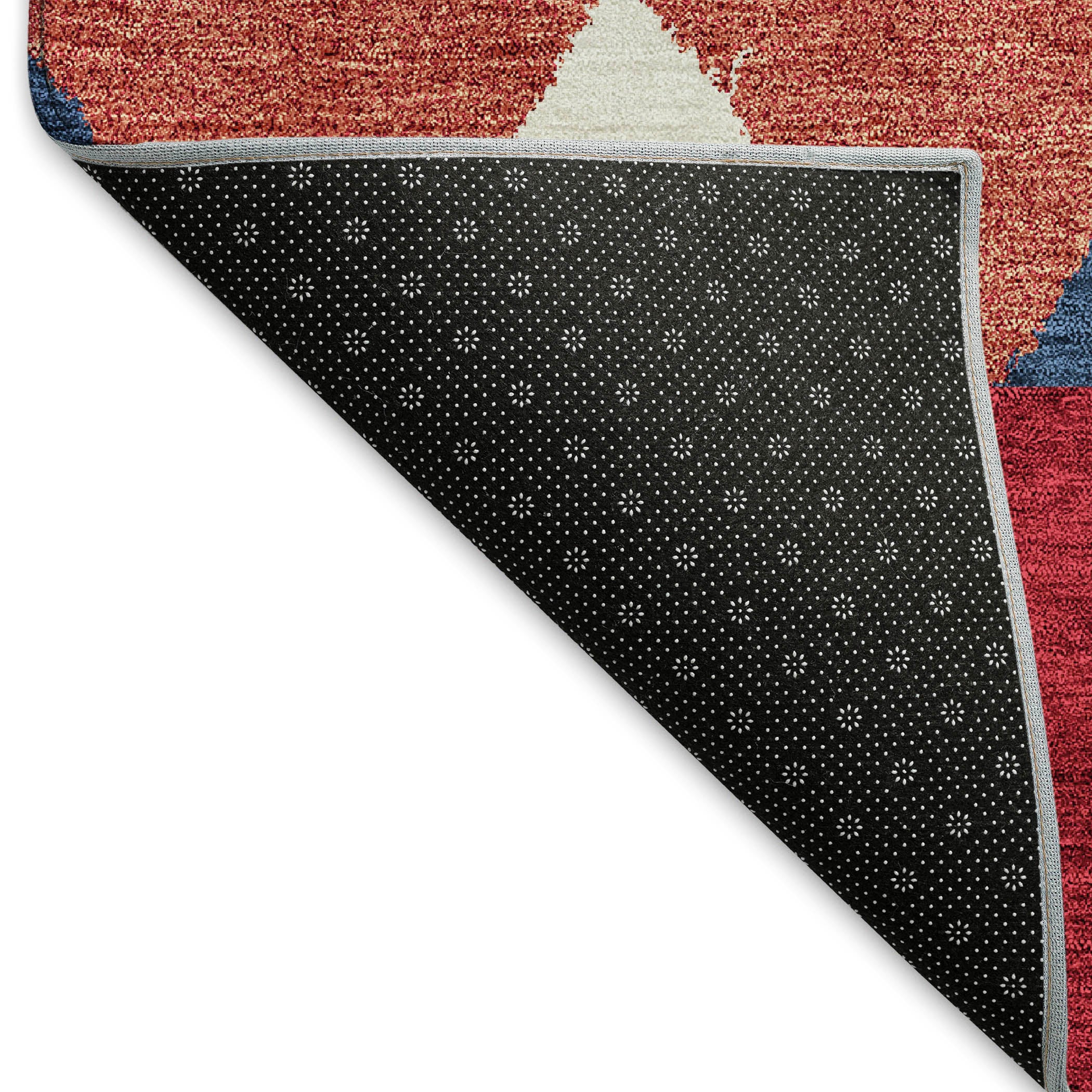 Kotor Machine Washable Transitional Red Rug 1'8" x 2'6" #shape_Rectangle
