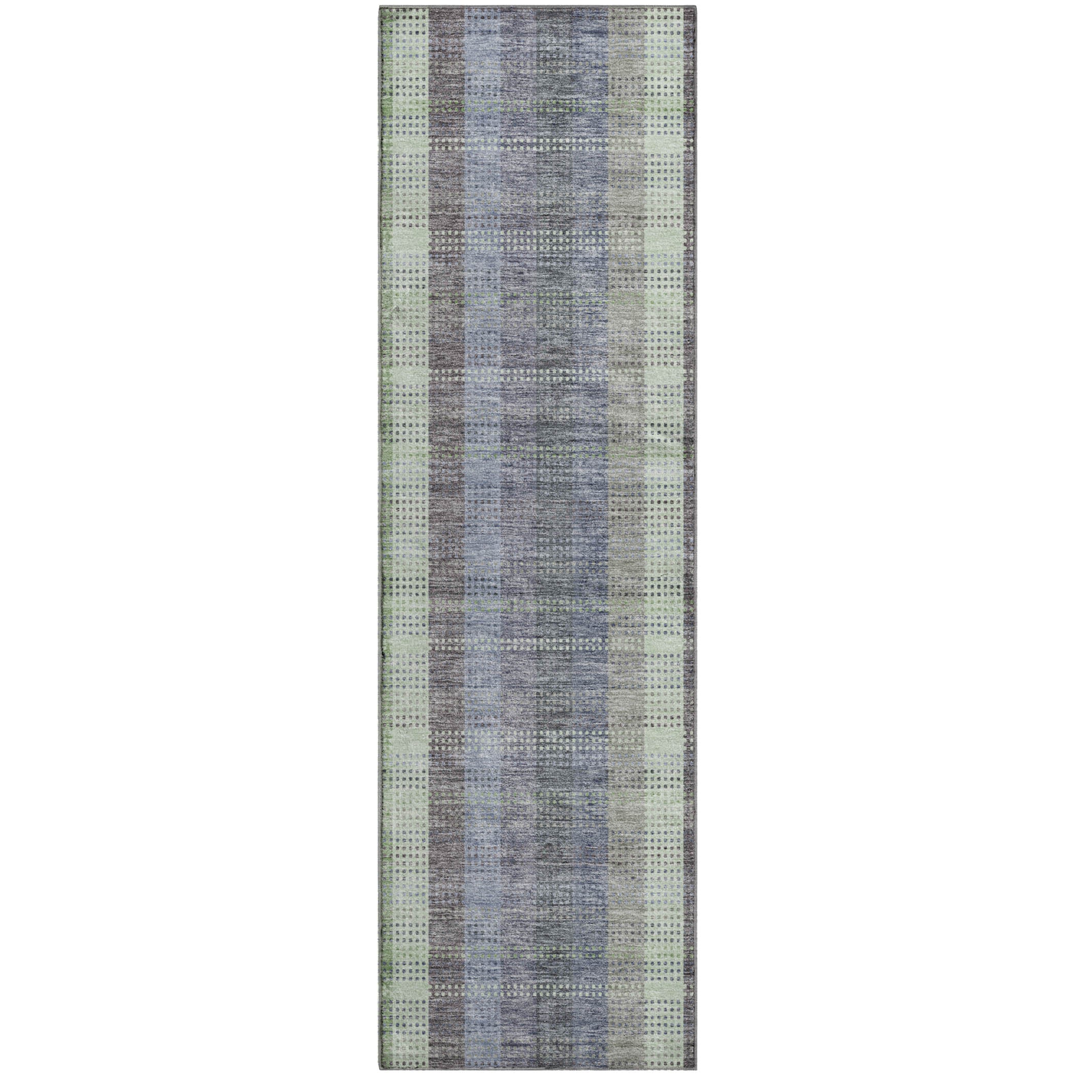 Lisbon Machine Washable Transitional Pewter Gray Rug 2'3" x 7'6" #shape_Runner