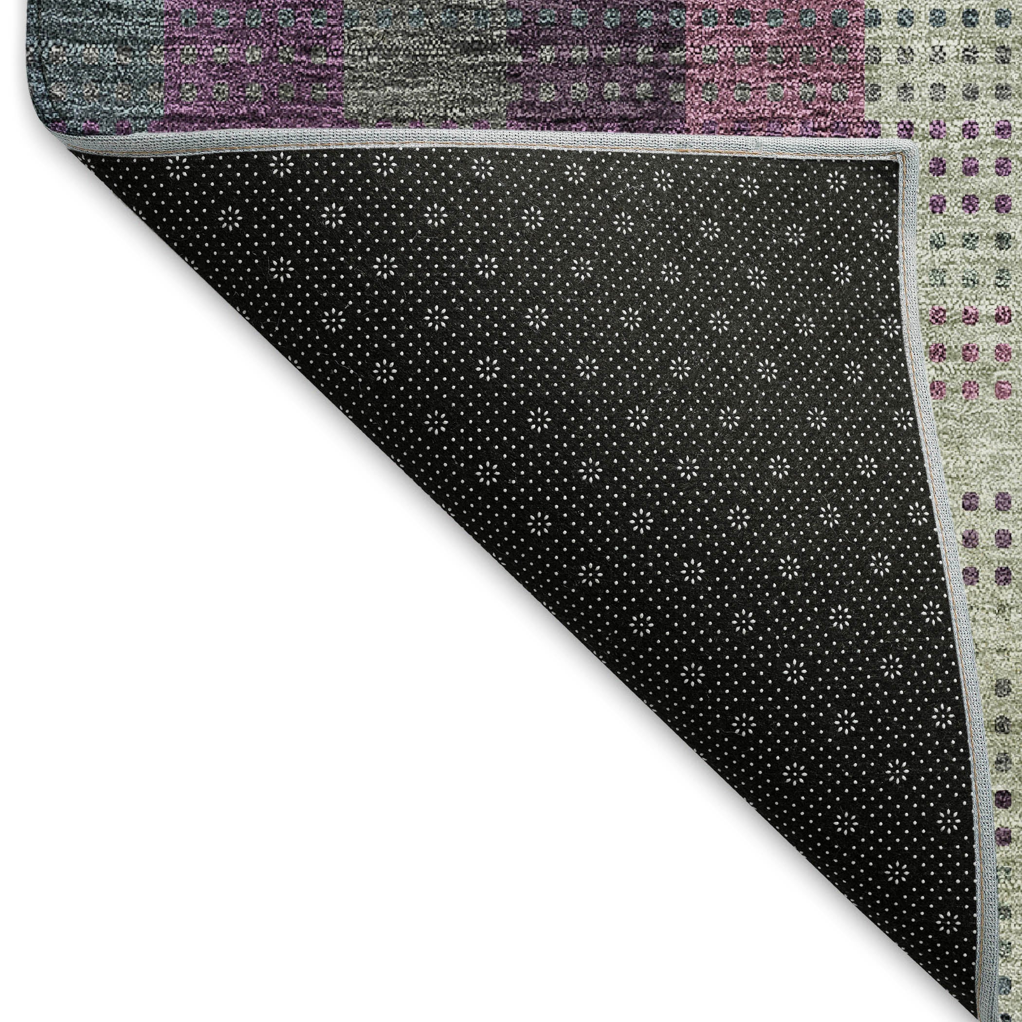 Lisbon Machine Washable Transitional Plum Purple Rug 1'8" x 2'6" #shape_Rectangle