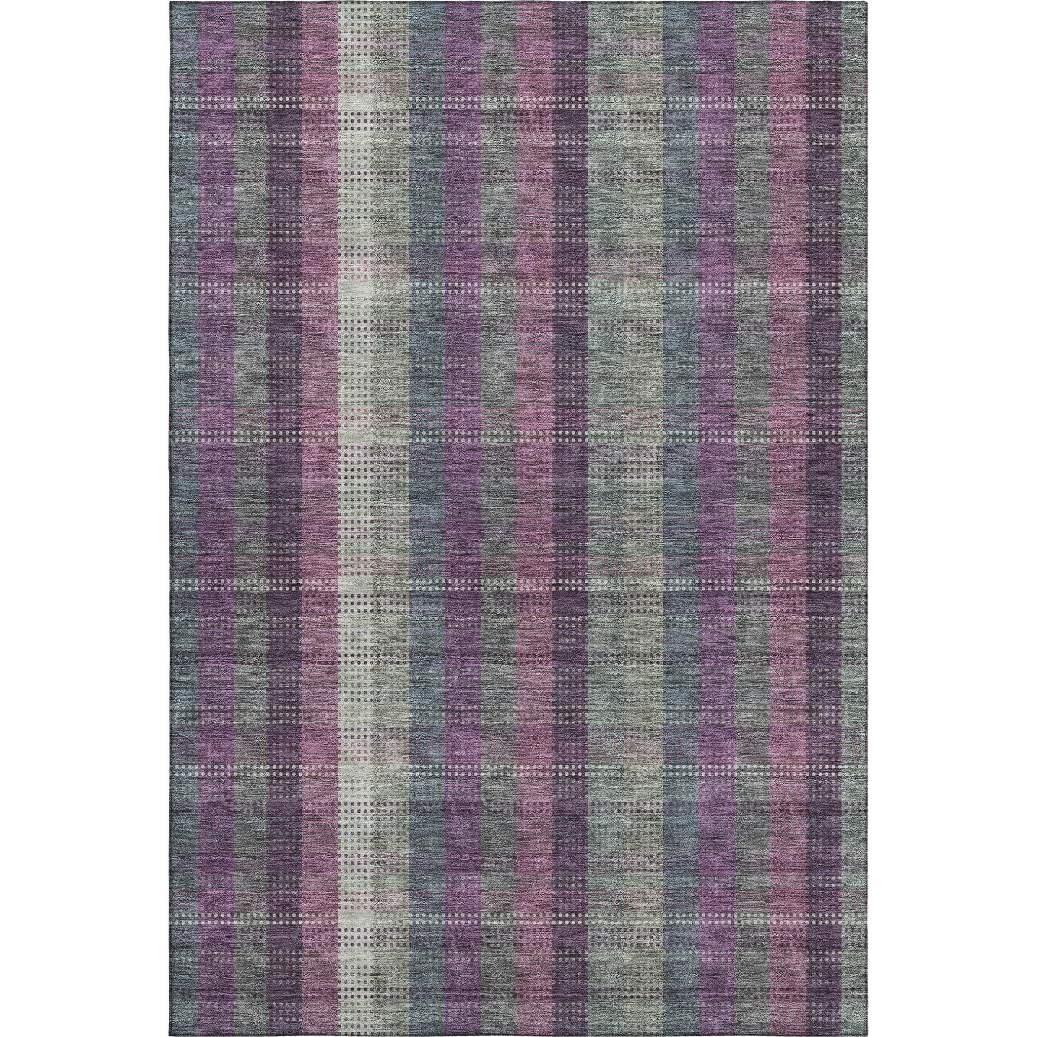 Lisbon Machine Washable Transitional Plum Purple Rug 2'6" x 3'10" #shape_Rectangle