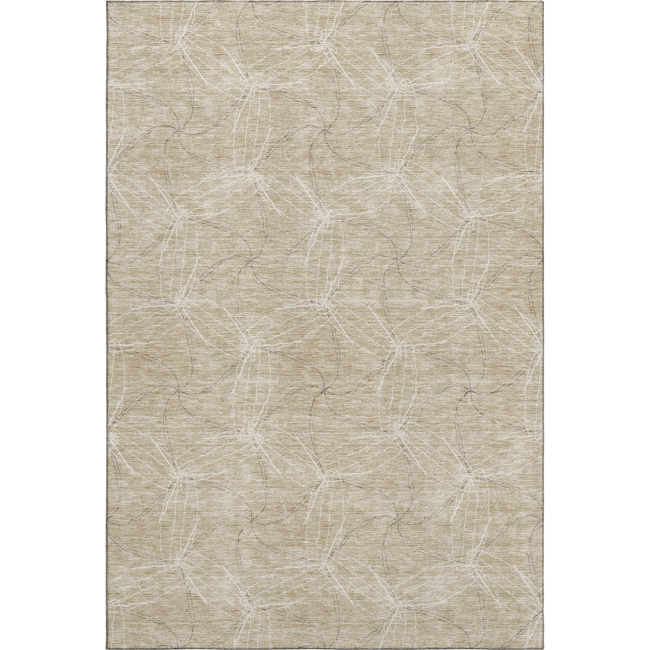 Bangkok Machine Washable Transitional Beige Brown Rug 2'6" x 3'10" #shape_Rectangle