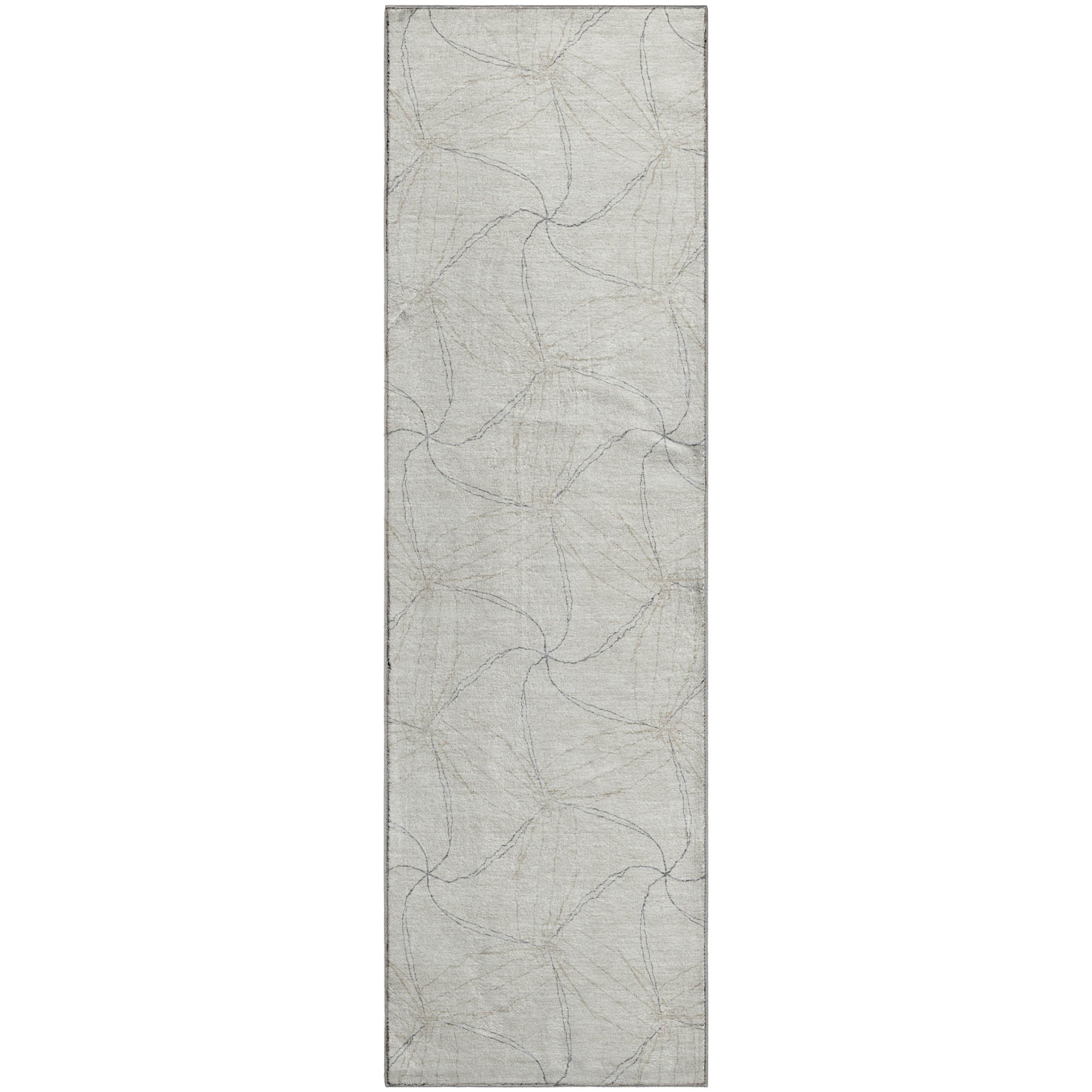 Bangkok Machine Washable Transitional Ivory Rug 2'3" x 7'6" #shape_Runner