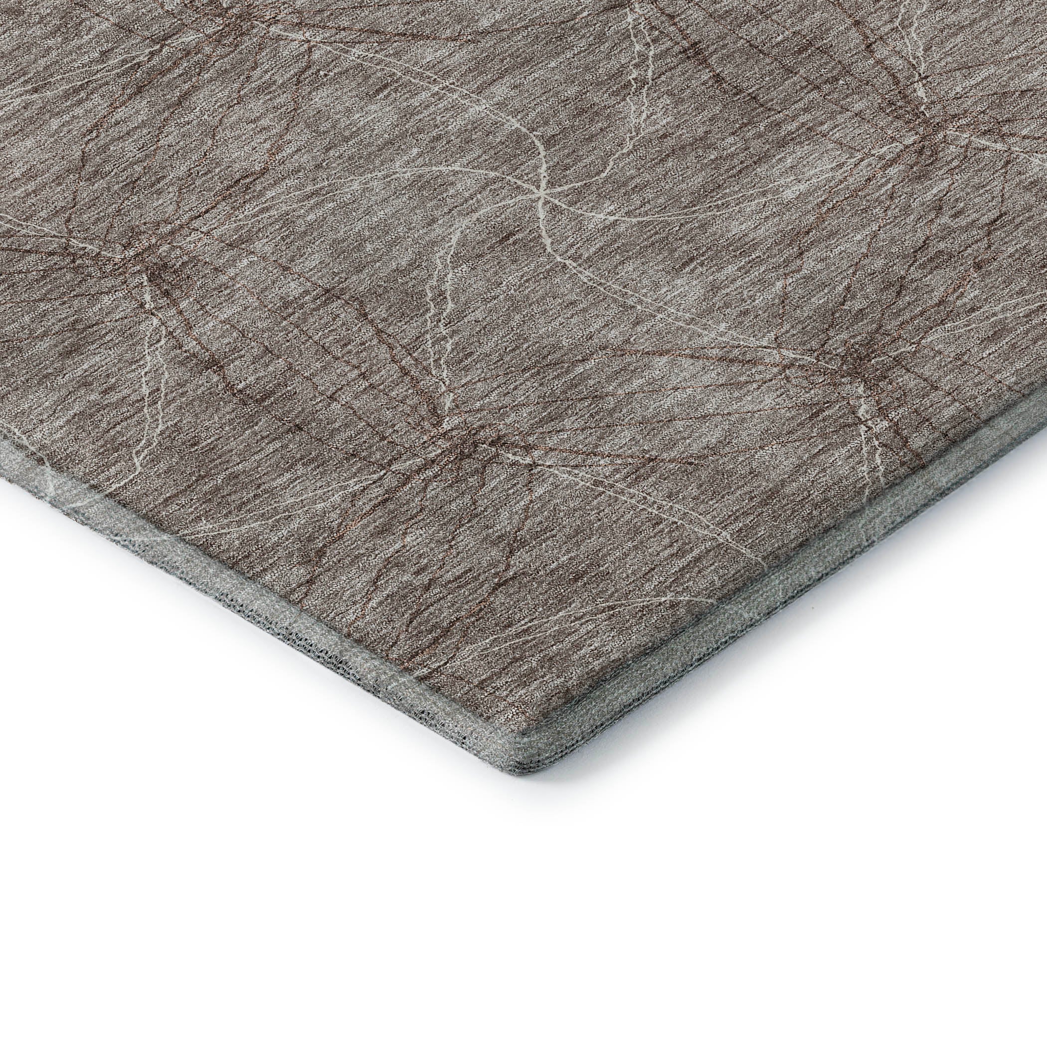 Bangkok Machine Washable Transitional Taupe Brown Rug 1'8" x 2'6" #shape_Rectangle