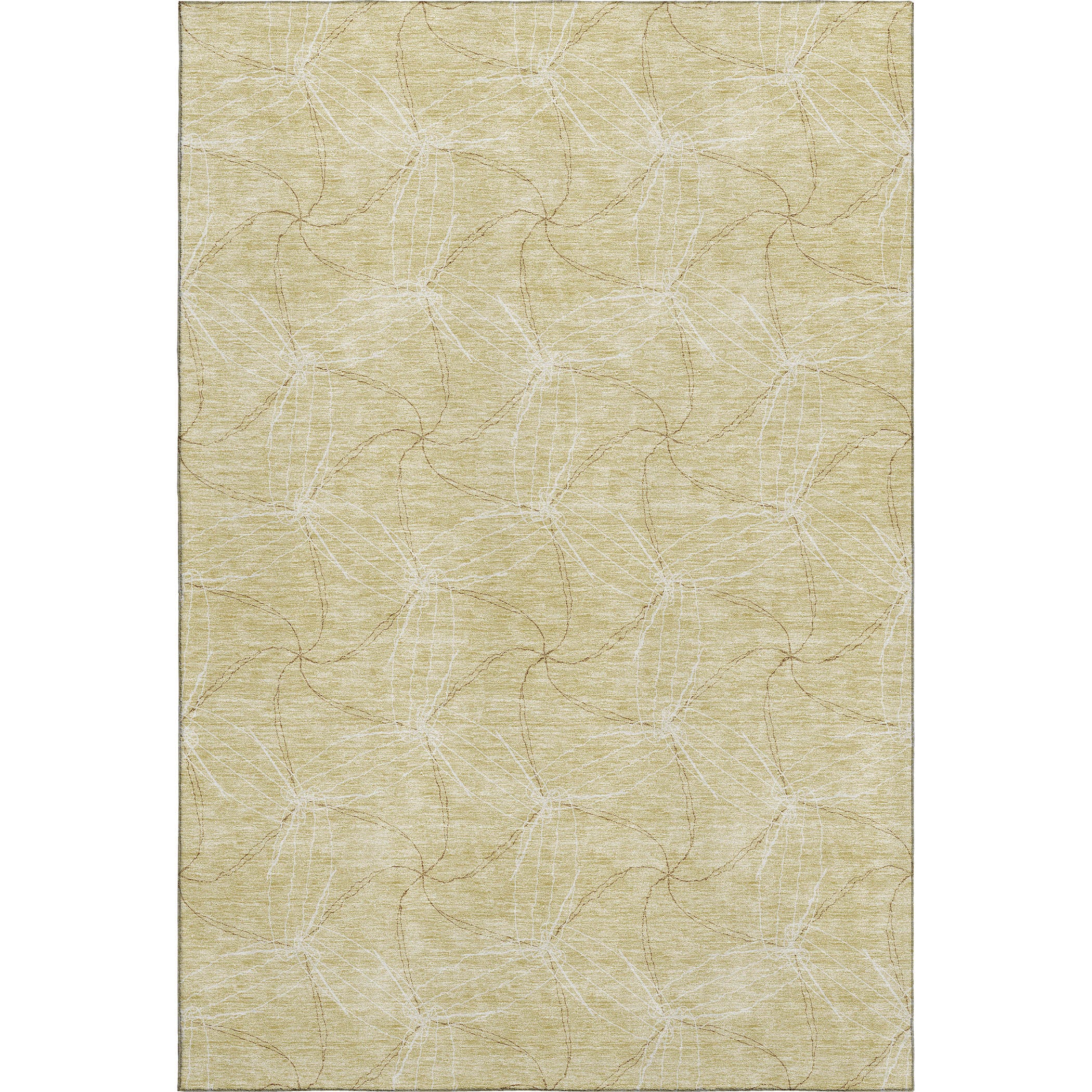 Bangkok Machine Washable Transitional Wheat Gold Rug 2'6" x 3'10" #shape_Rectangle