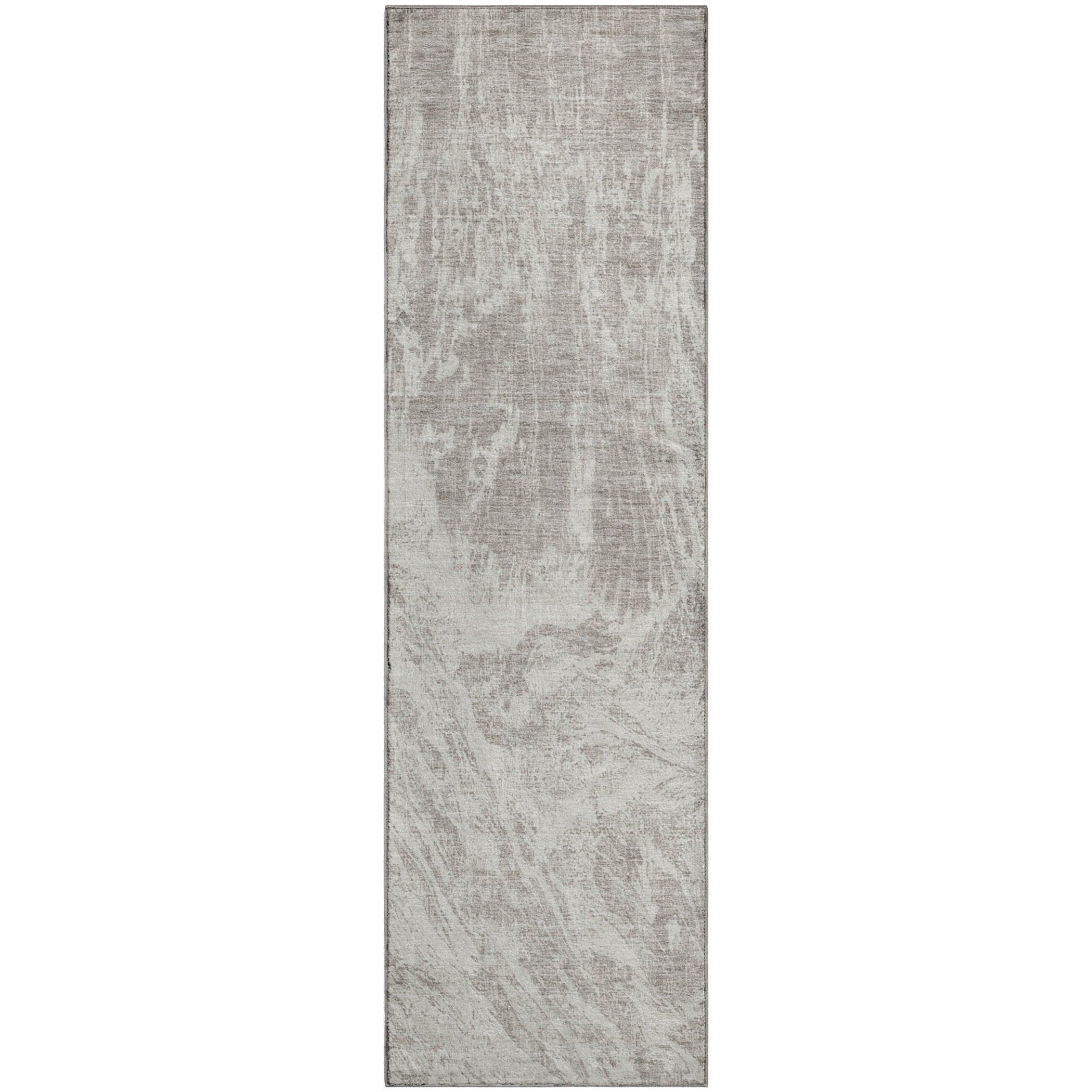 Oaxaca Machine Washable Transitional Beige Brown Rug 2'3" x 7'6" #shape_Runner