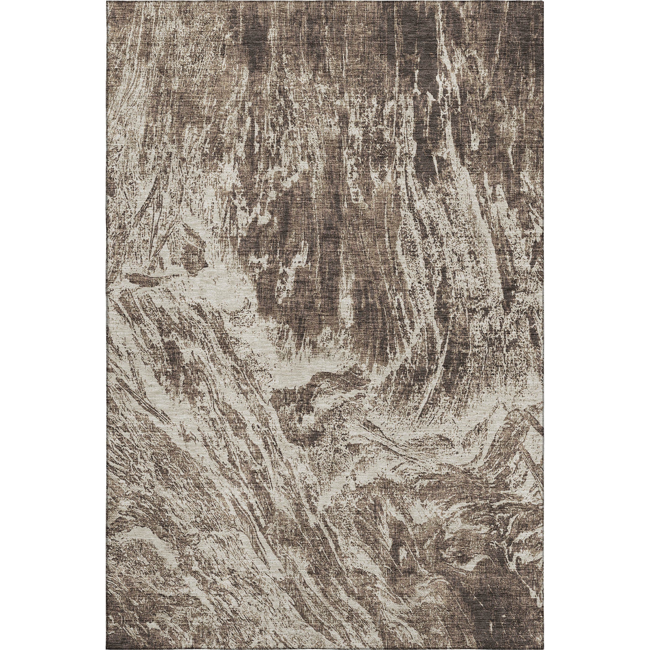 Oaxaca Machine Washable Transitional Brown Rug 2'6" x 3'10" #shape_Rectangle