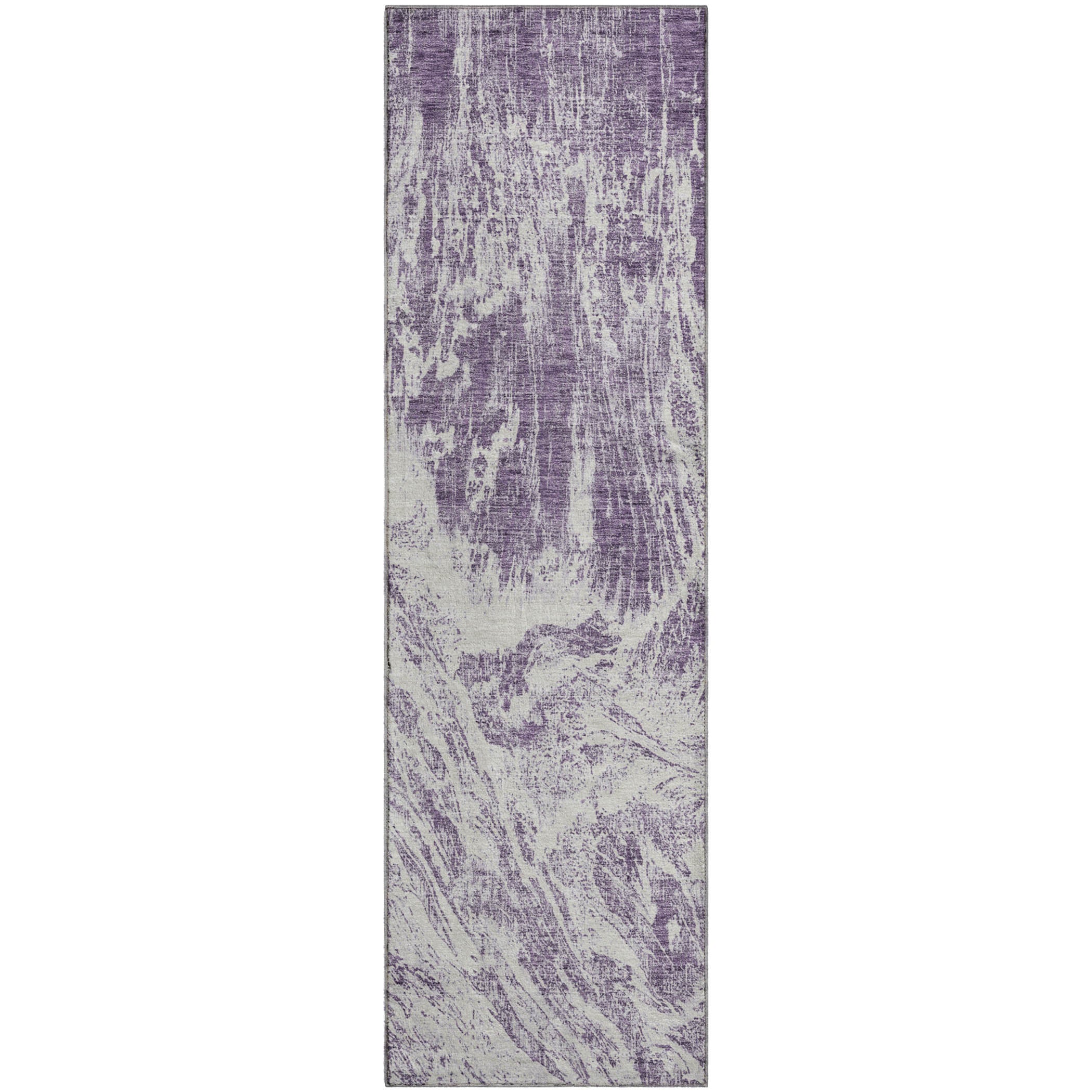 Oaxaca Machine Washable Transitional Purple Rug 2'3" x 7'6" #shape_Runner