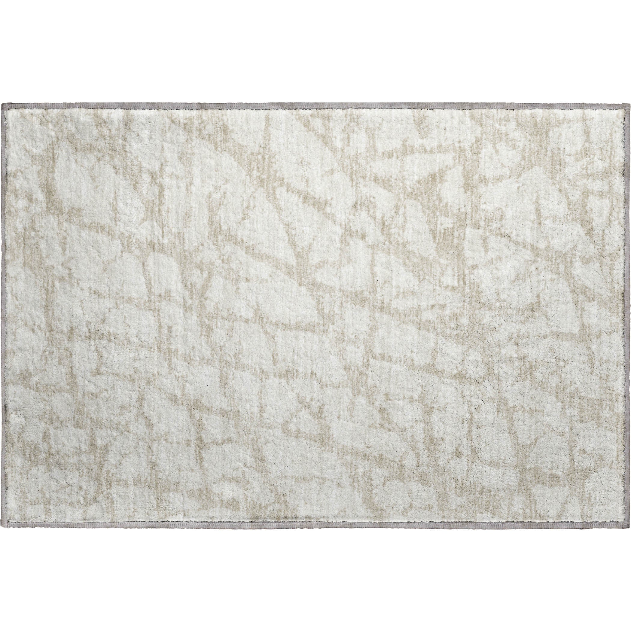 Queenstown Machine Washable Transitional Ivory Rug 1'8" x 2'6" #shape_Rectangle