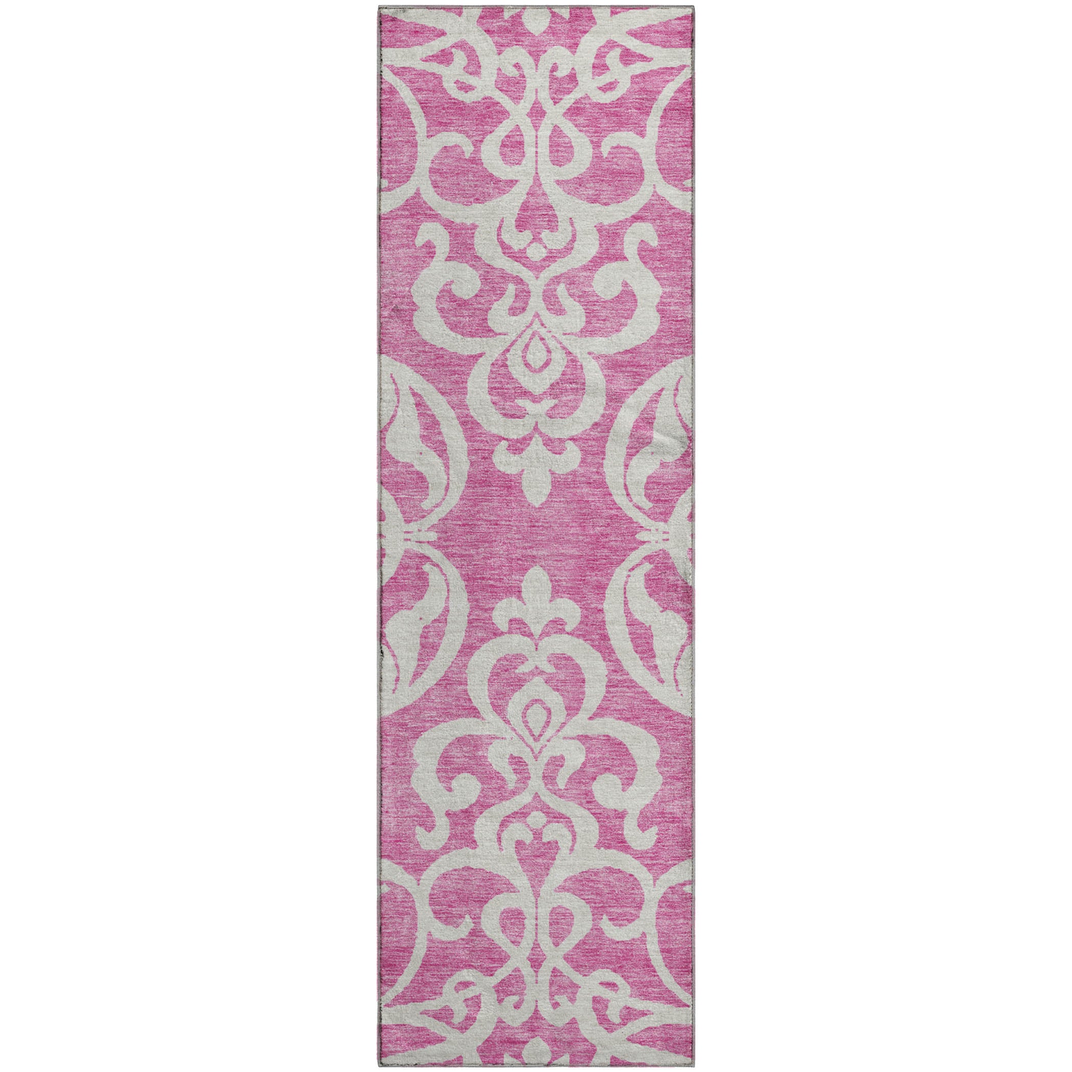 Lisbon Machine Washable Transitional Blush Pink Rug 2'3" x 7'6" #shape_Runner