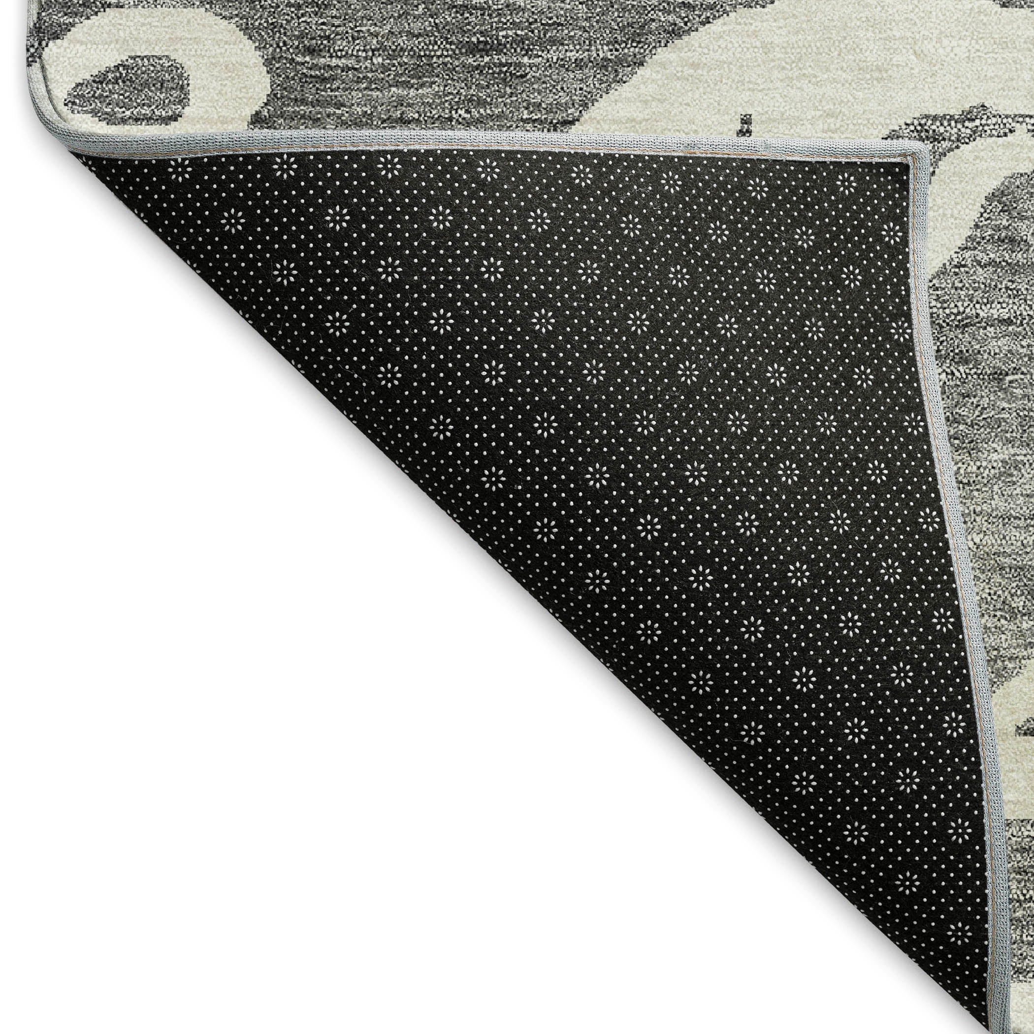 Lisbon Machine Washable Transitional Gray Rug 1'8" x 2'6" #shape_Rectangle