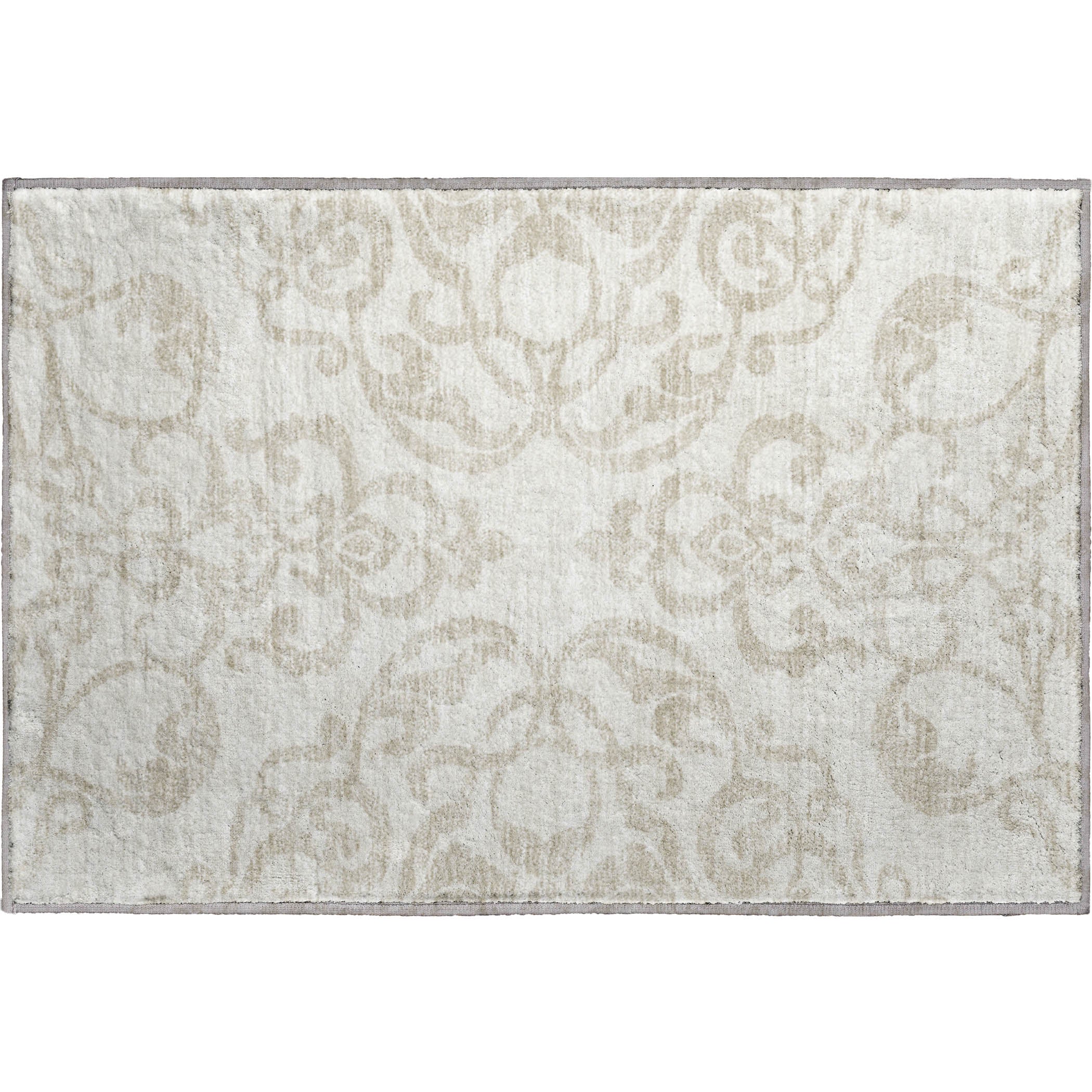 Lisbon Machine Washable Transitional Ivory Rug 1'8" x 2'6" #shape_Rectangle