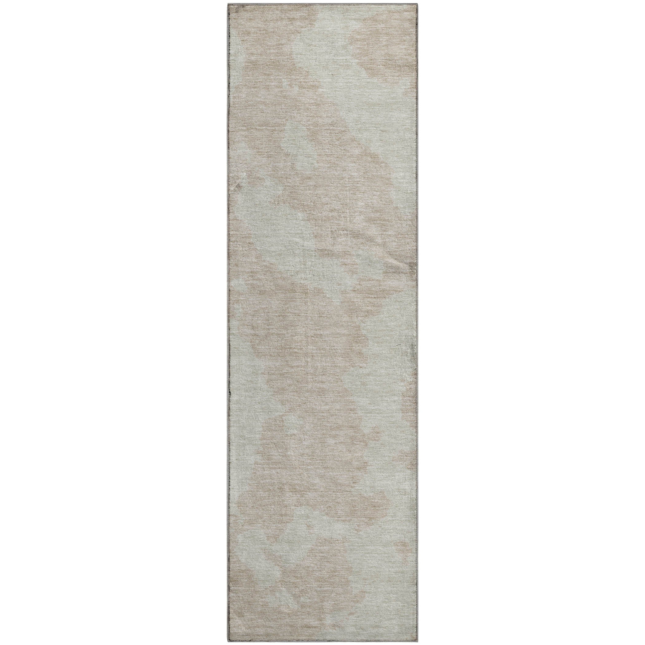 Lima Machine Washable Transitional Beige Brown Rug 2'3" x 7'6" #shape_Runner