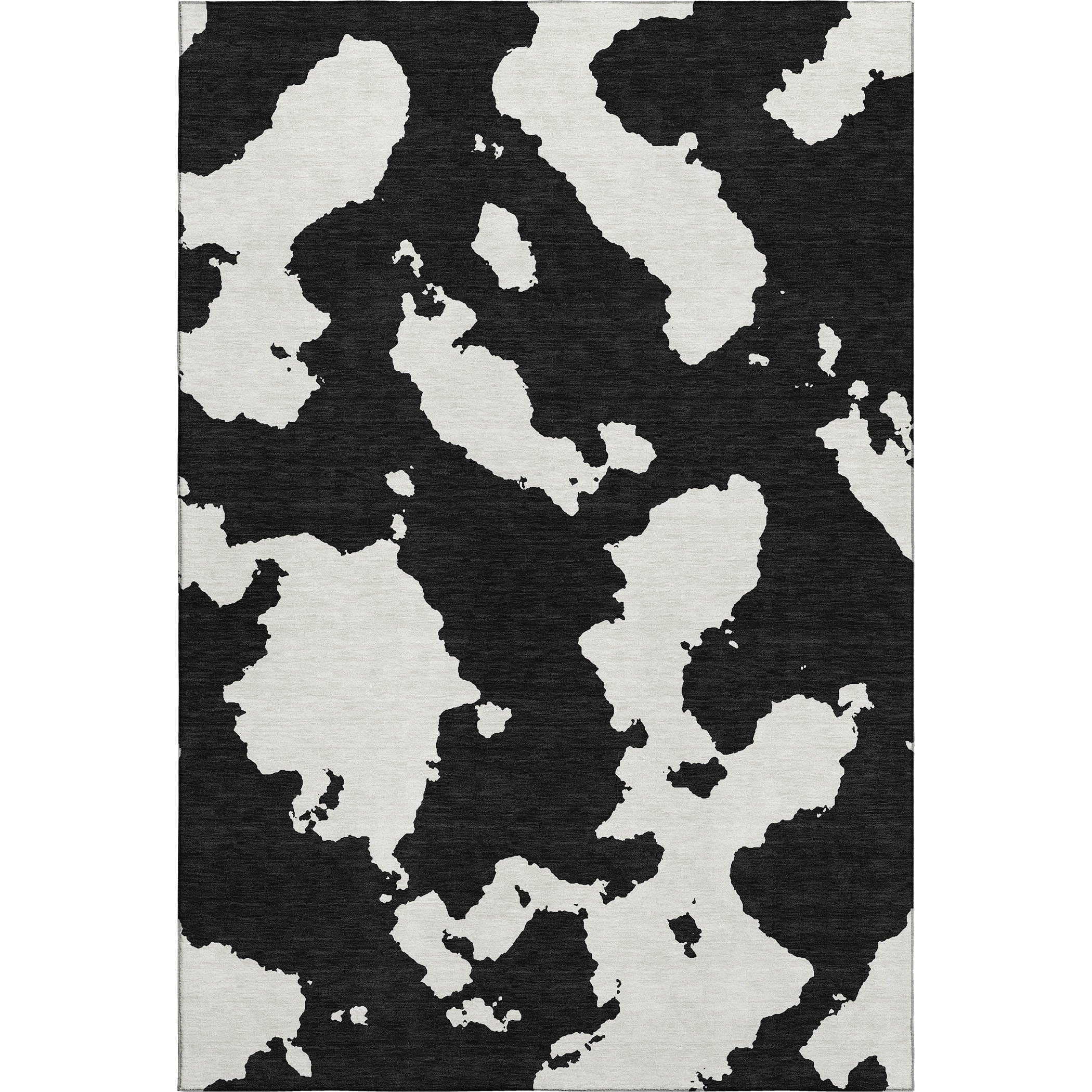 Lima Machine Washable Transitional Black Rug 2'6" x 3'10" #shape_Rectangle