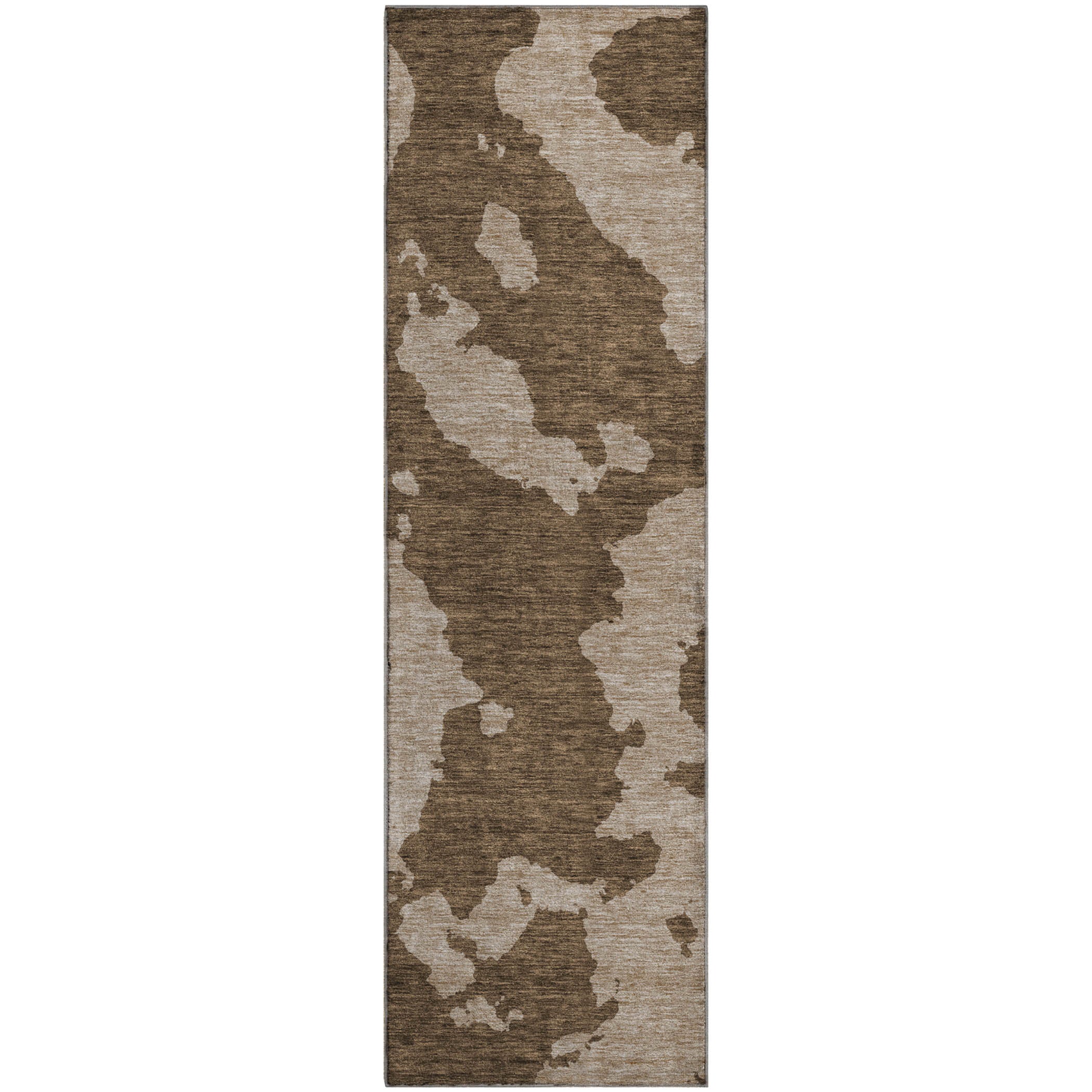 Lima Machine Washable Transitional Brown Rug 2'3" x 7'6" #shape_Runner