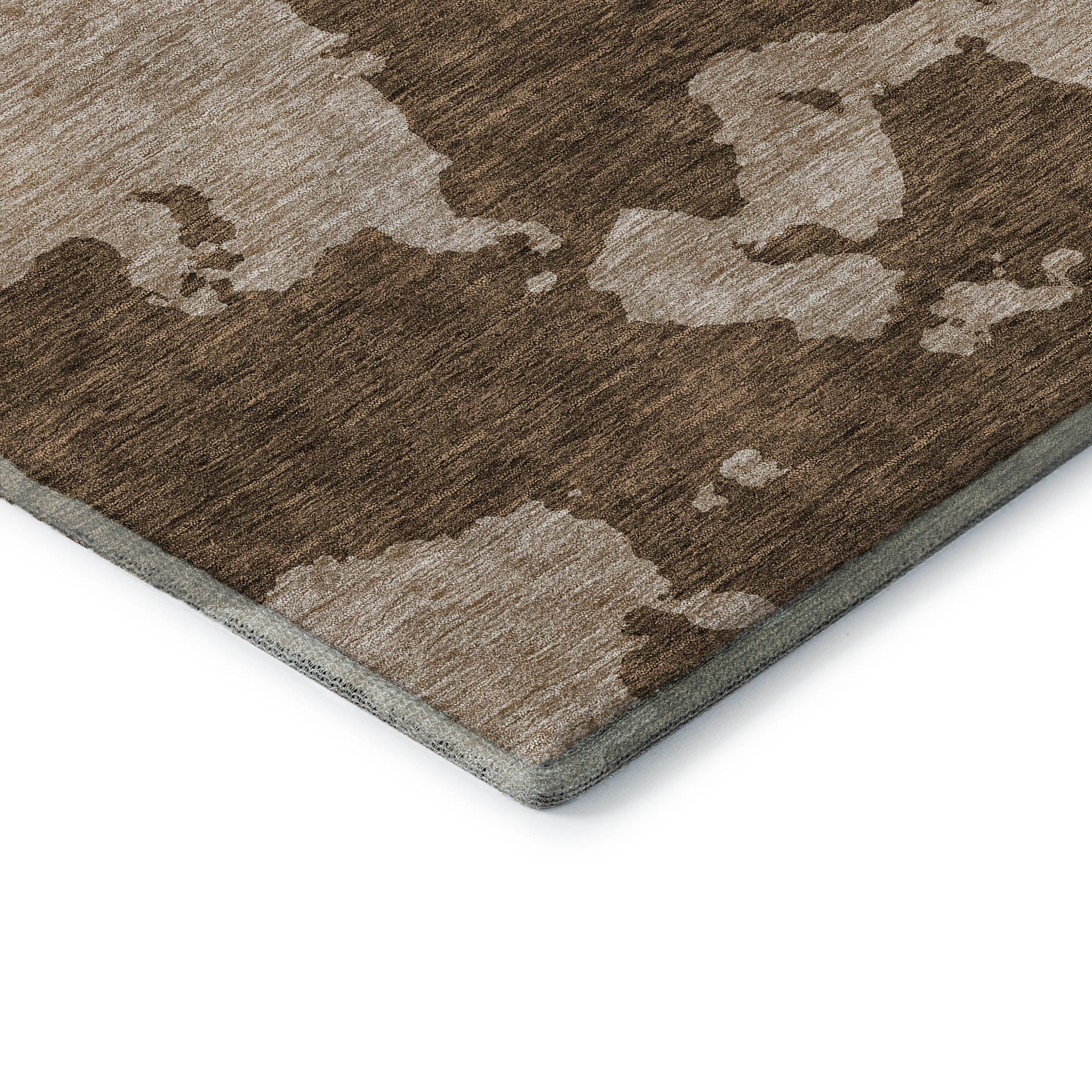 Lima Machine Washable Transitional Brown Rug 1'8" x 2'6" #shape_Rectangle