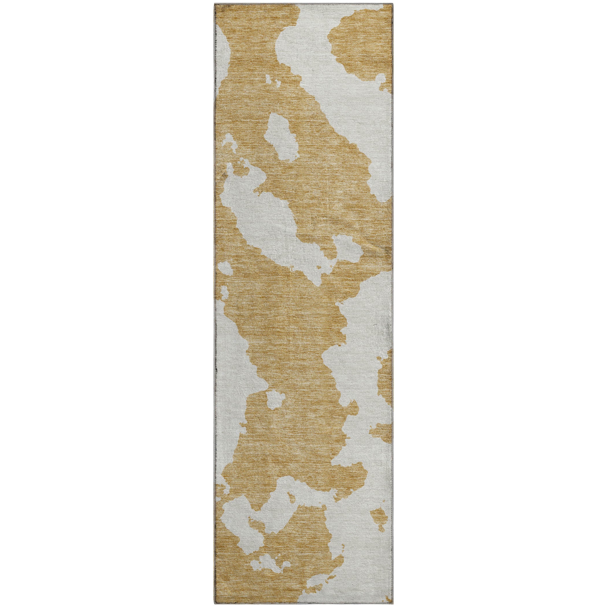 Lima Machine Washable Transitional Gold Rug 2'3" x 7'6" #shape_Runner