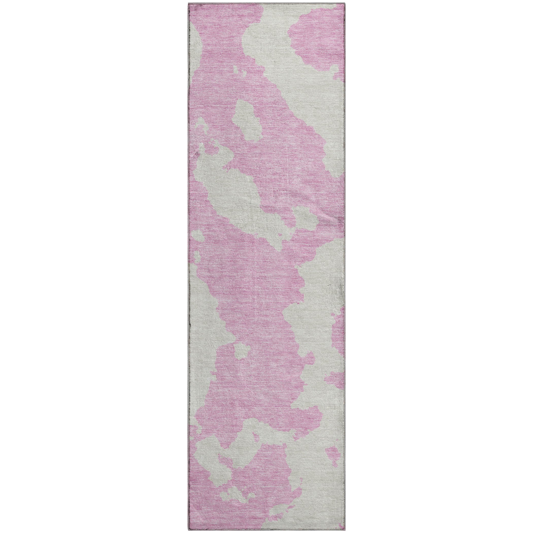 Lima Machine Washable Transitional Pink Rug 2'3" x 7'6" #shape_Runner