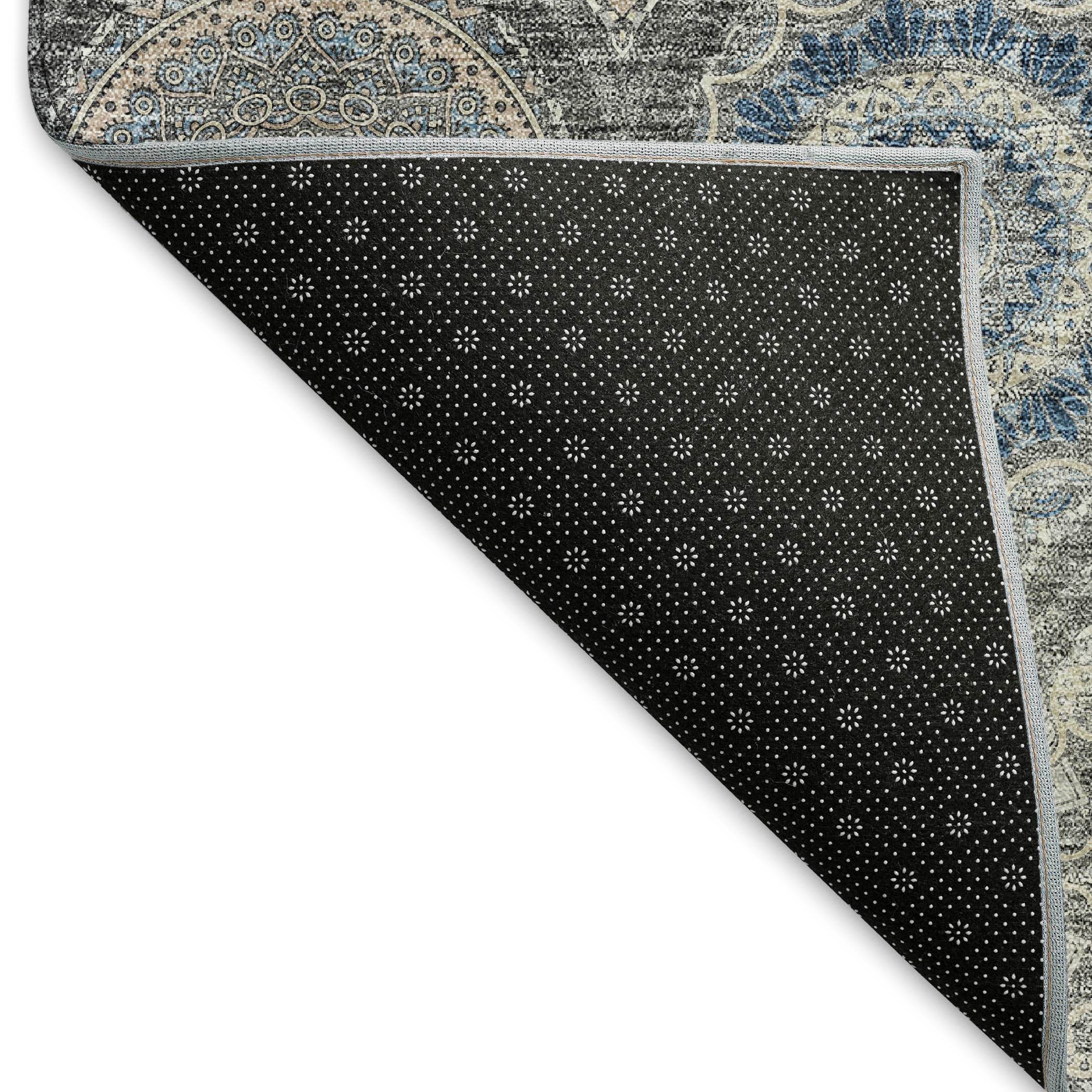 Ghent Machine Washable Transitional Gray Rug 1'8" x 2'6" #shape_Rectangle