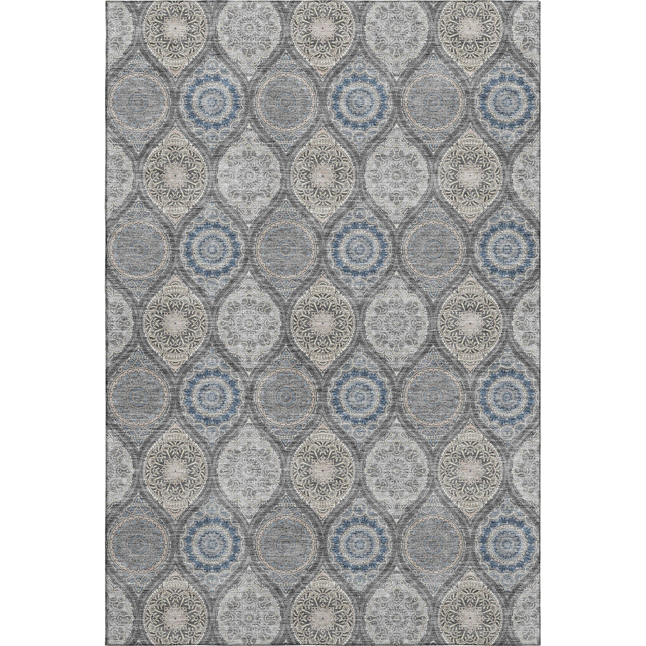 Ghent Machine Washable Transitional Gray Rug 2'6" x 3'10" #shape_Rectangle