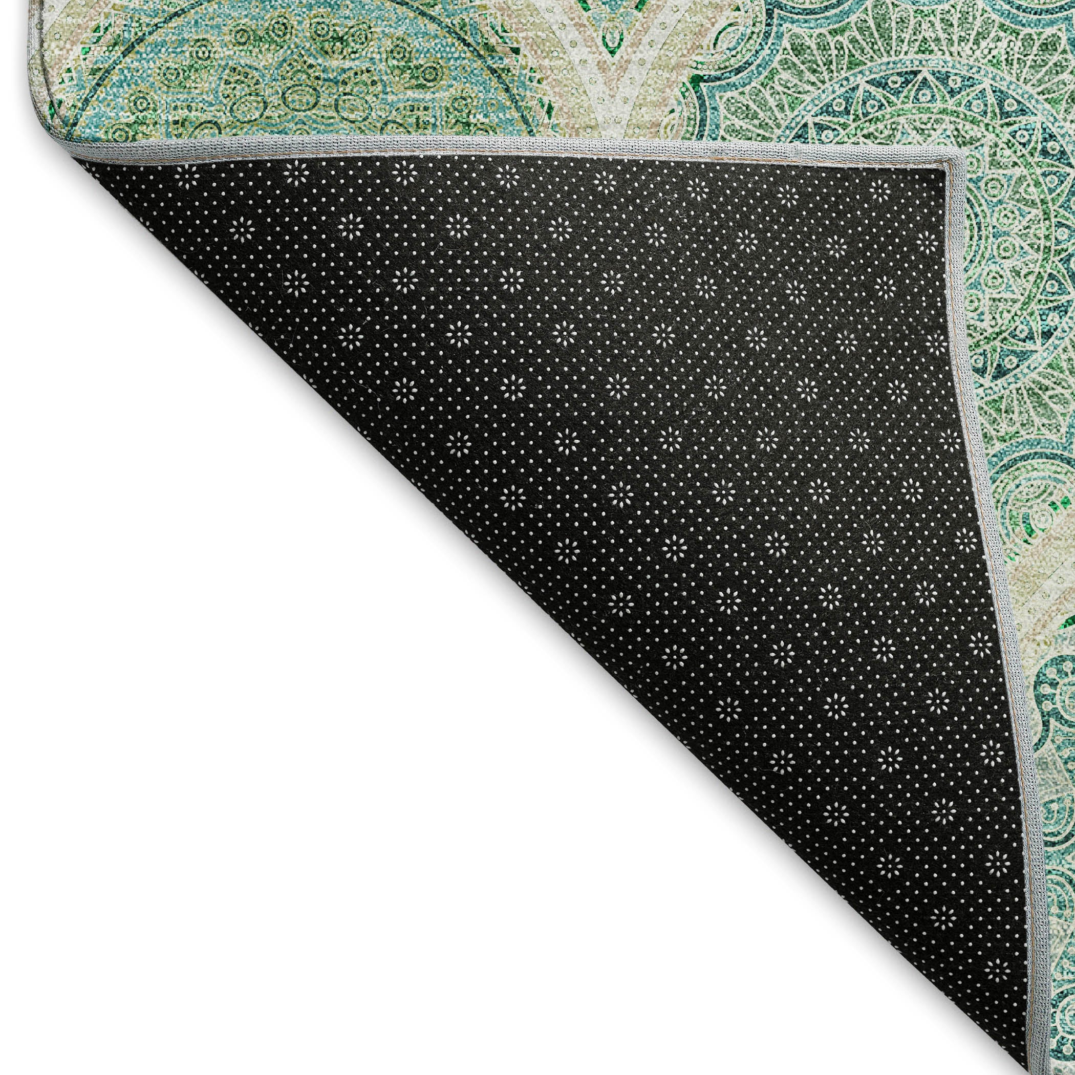 Ghent Machine Washable Transitional Sage Green Rug 1'8" x 2'6" #shape_Rectangle