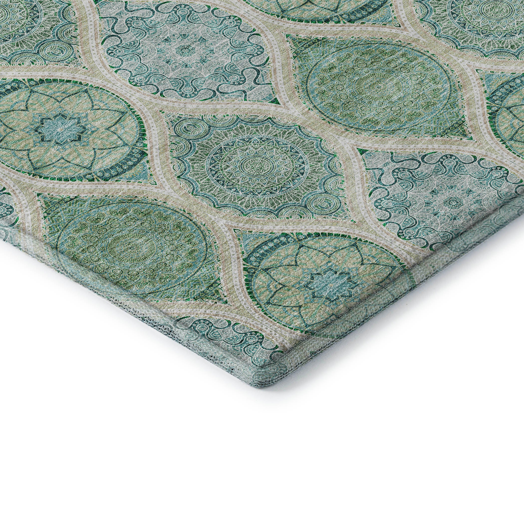 Ghent Machine Washable Transitional Sage Green Rug 1'8" x 2'6" #shape_Rectangle