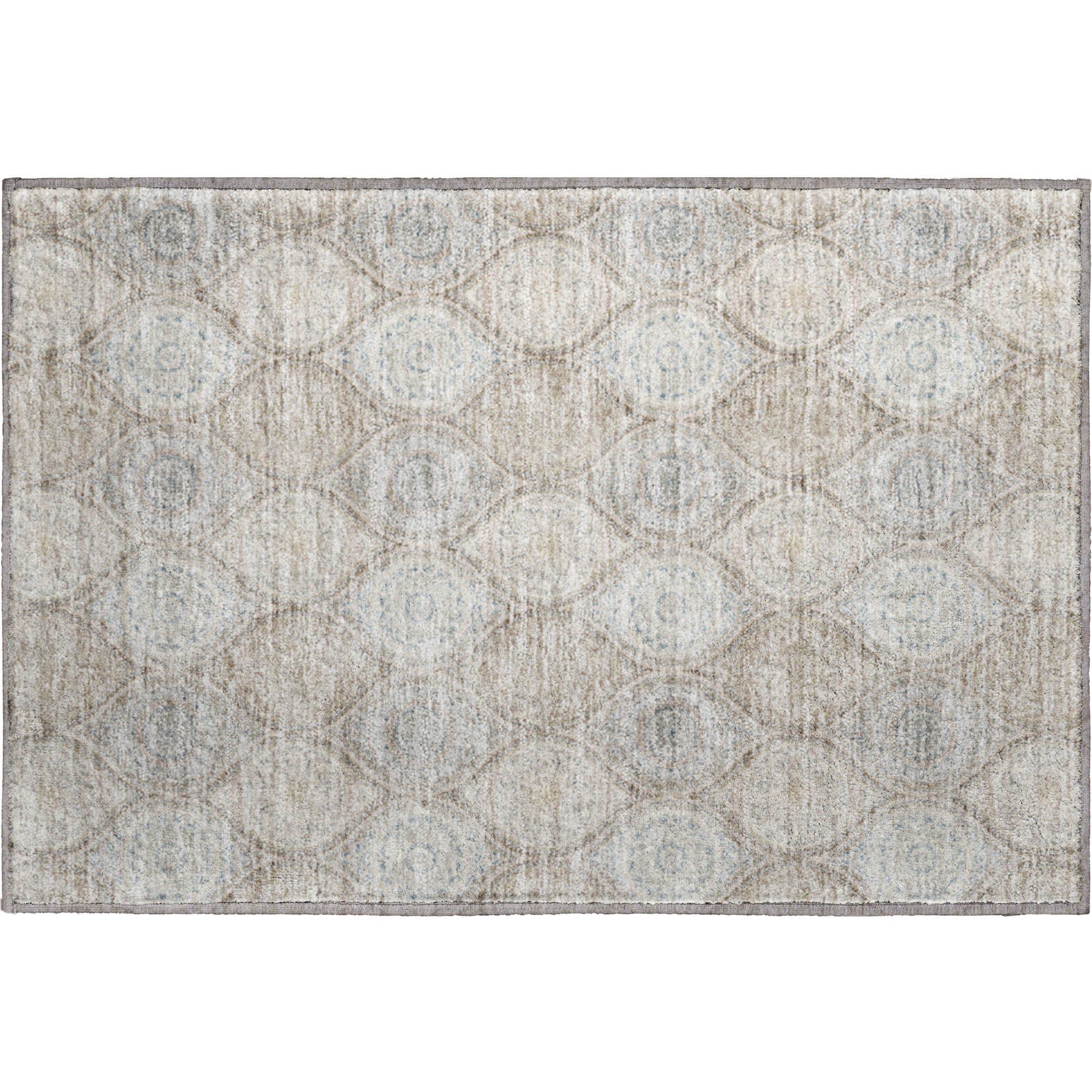 Ghent Machine Washable Transitional Taupe Brown Rug 1'8" x 2'6" #shape_Rectangle