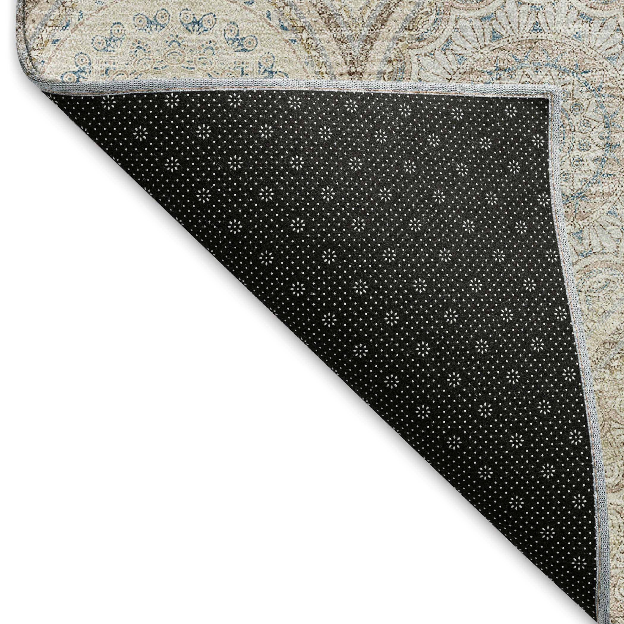 Ghent Machine Washable Transitional Taupe Brown Rug 1'8" x 2'6" #shape_Rectangle