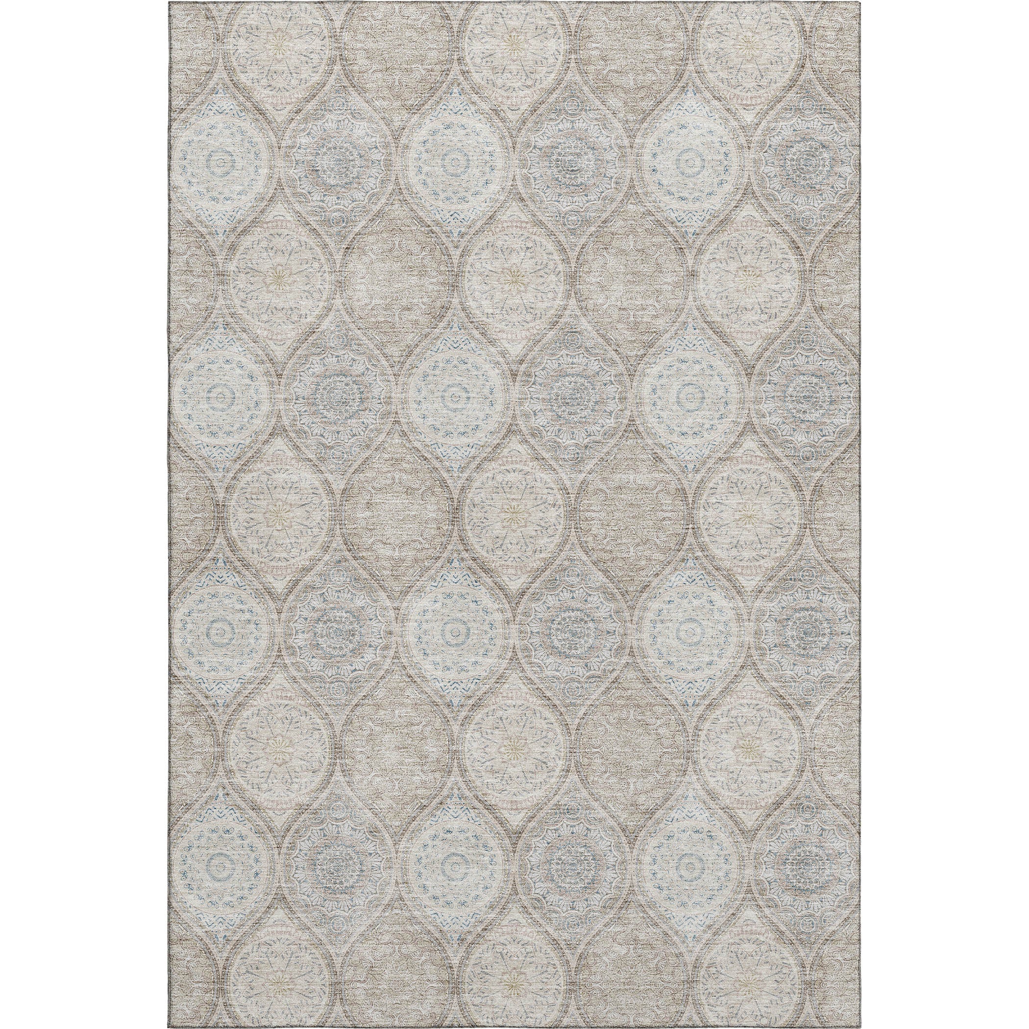 Ghent Machine Washable Transitional Taupe Brown Rug 2'6" x 3'10" #shape_Rectangle