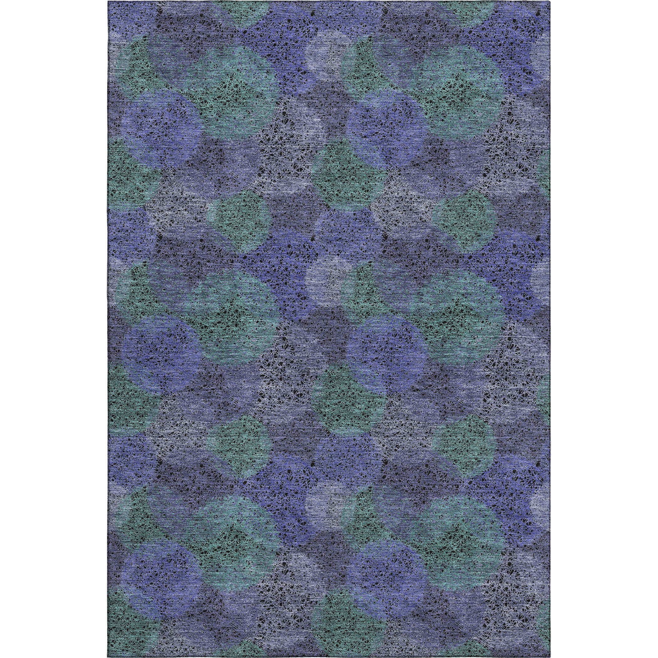 Santorini Machine Washable Transitional Purple Rug 2'6" x 3'10" #shape_Rectangle