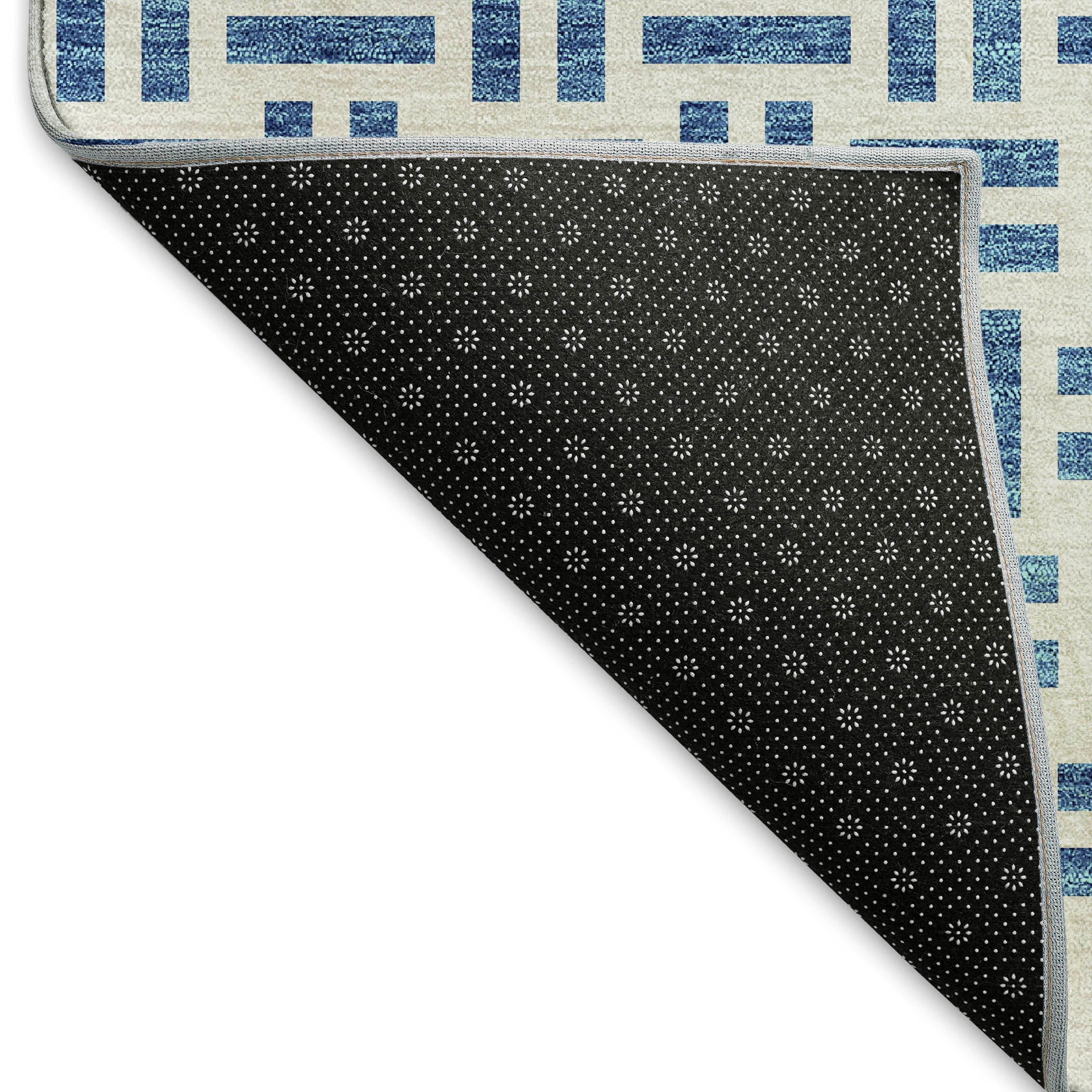 Tbilisi Machine Washable Transitional Denim Blue Rug 1'8" x 2'6" #shape_Rectangle
