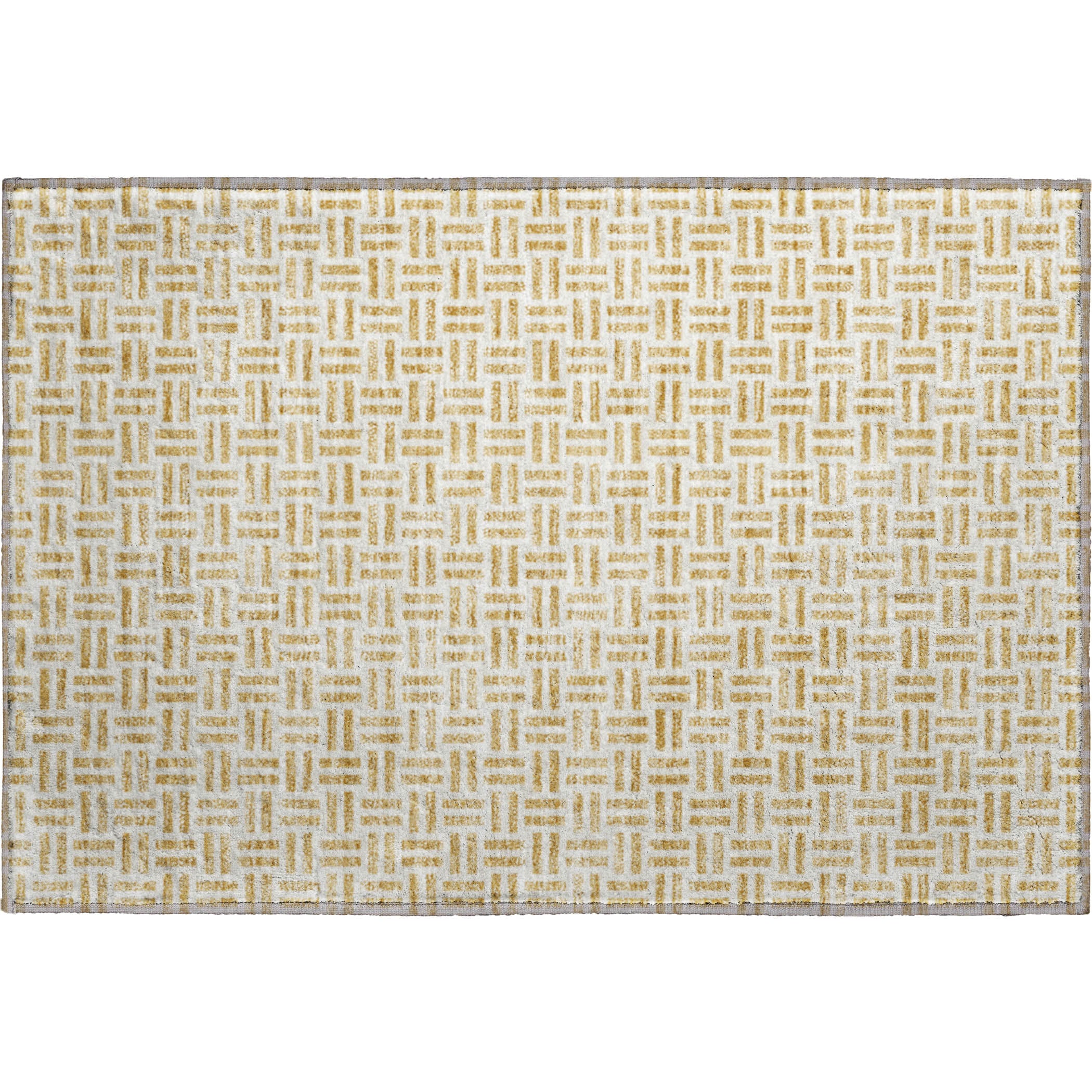 Tbilisi Machine Washable Transitional Gold Rug 1'8" x 2'6" #shape_Rectangle