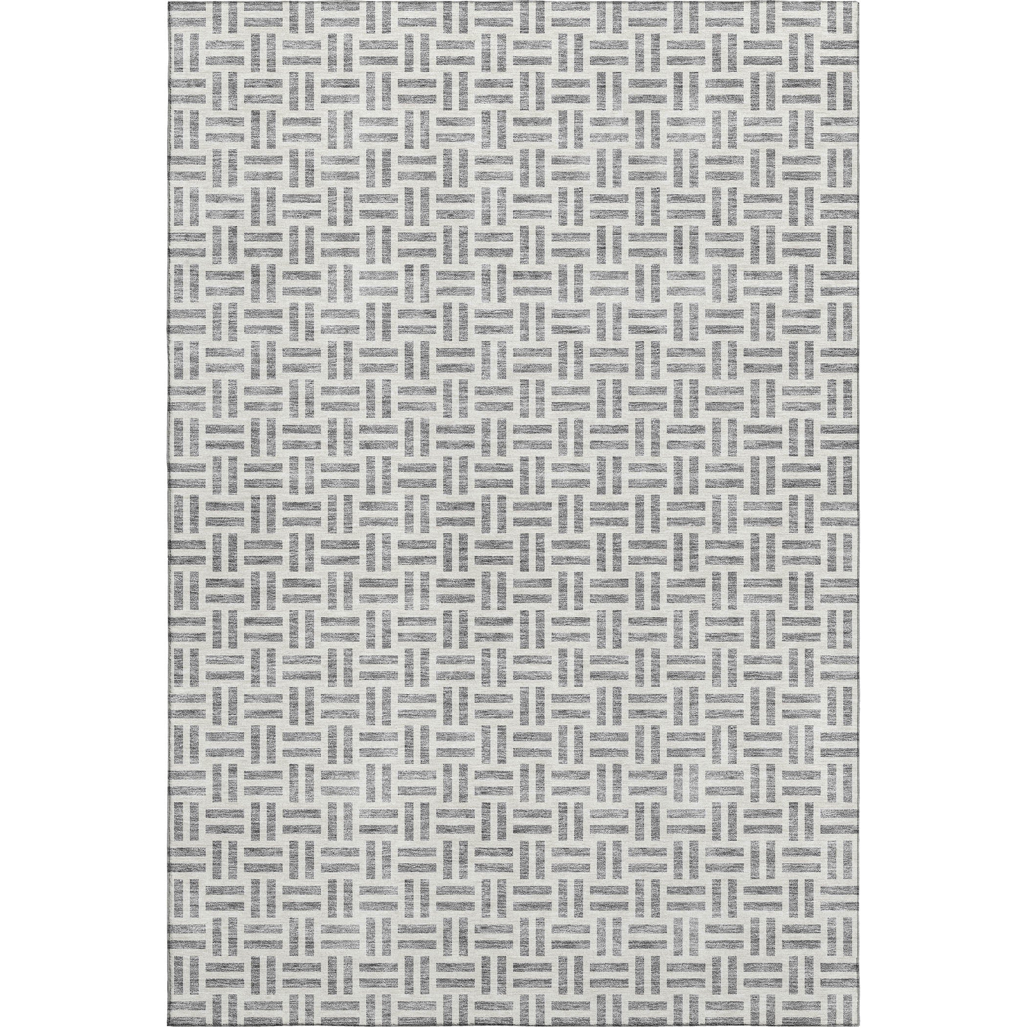 Tbilisi Machine Washable Transitional Gray Rug 2'6" x 3'10" #shape_Rectangle