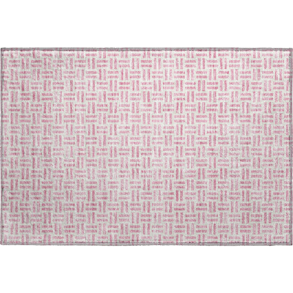 Tbilisi Machine Washable Transitional Pink Rug 1'8" x 2'6"