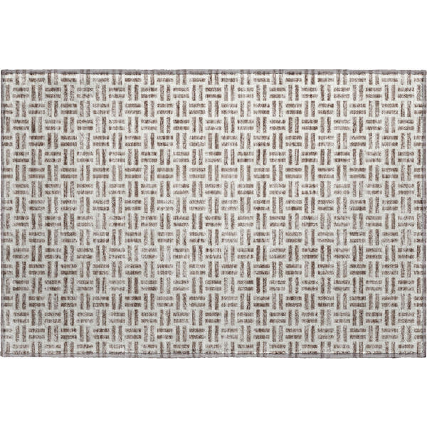 Tbilisi Machine Washable Transitional Taupe Brown Rug 1'8" x 2'6"