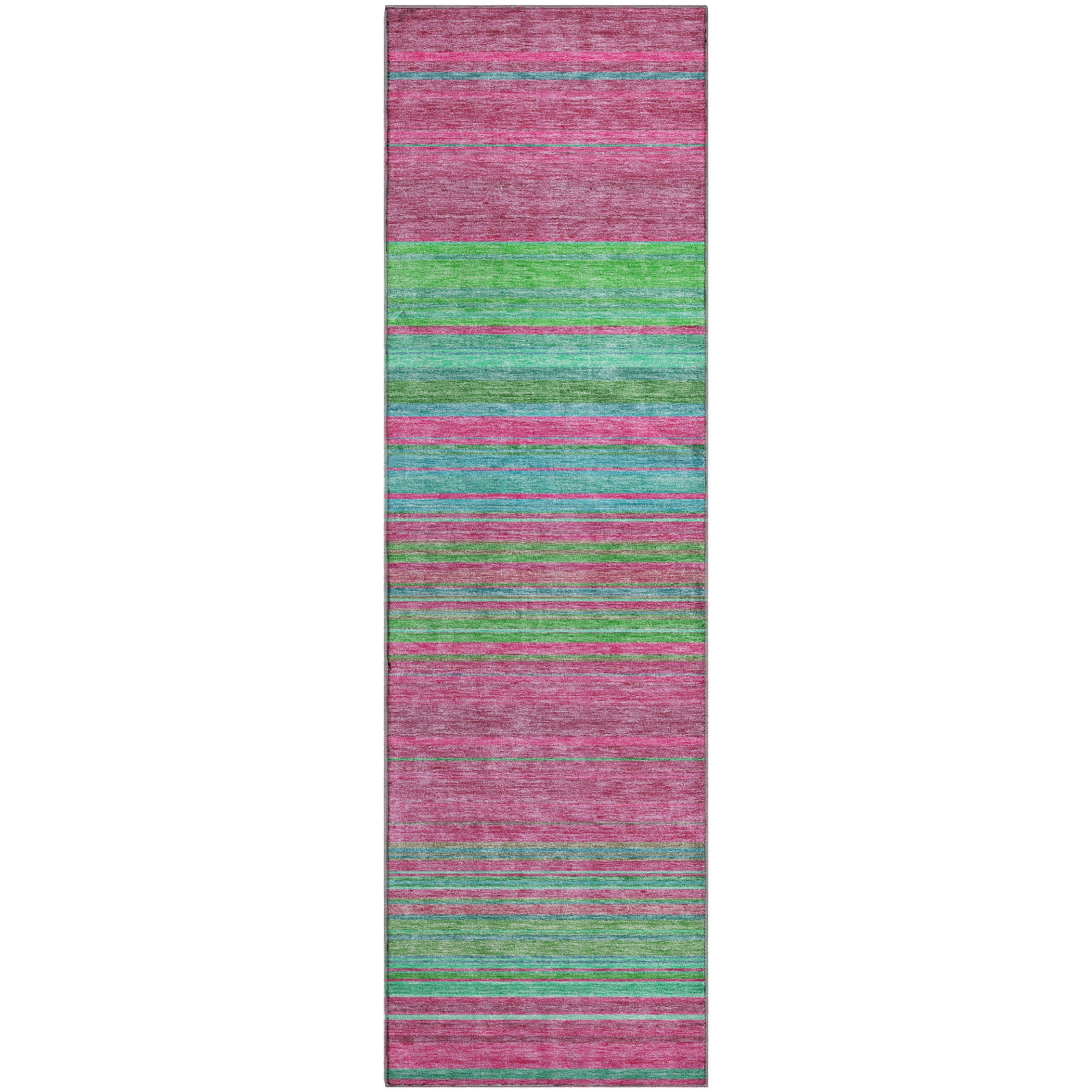 Santorini Machine Washable Transitional Blush Pink Rug 2'3" x 7'6" #shape_Runner