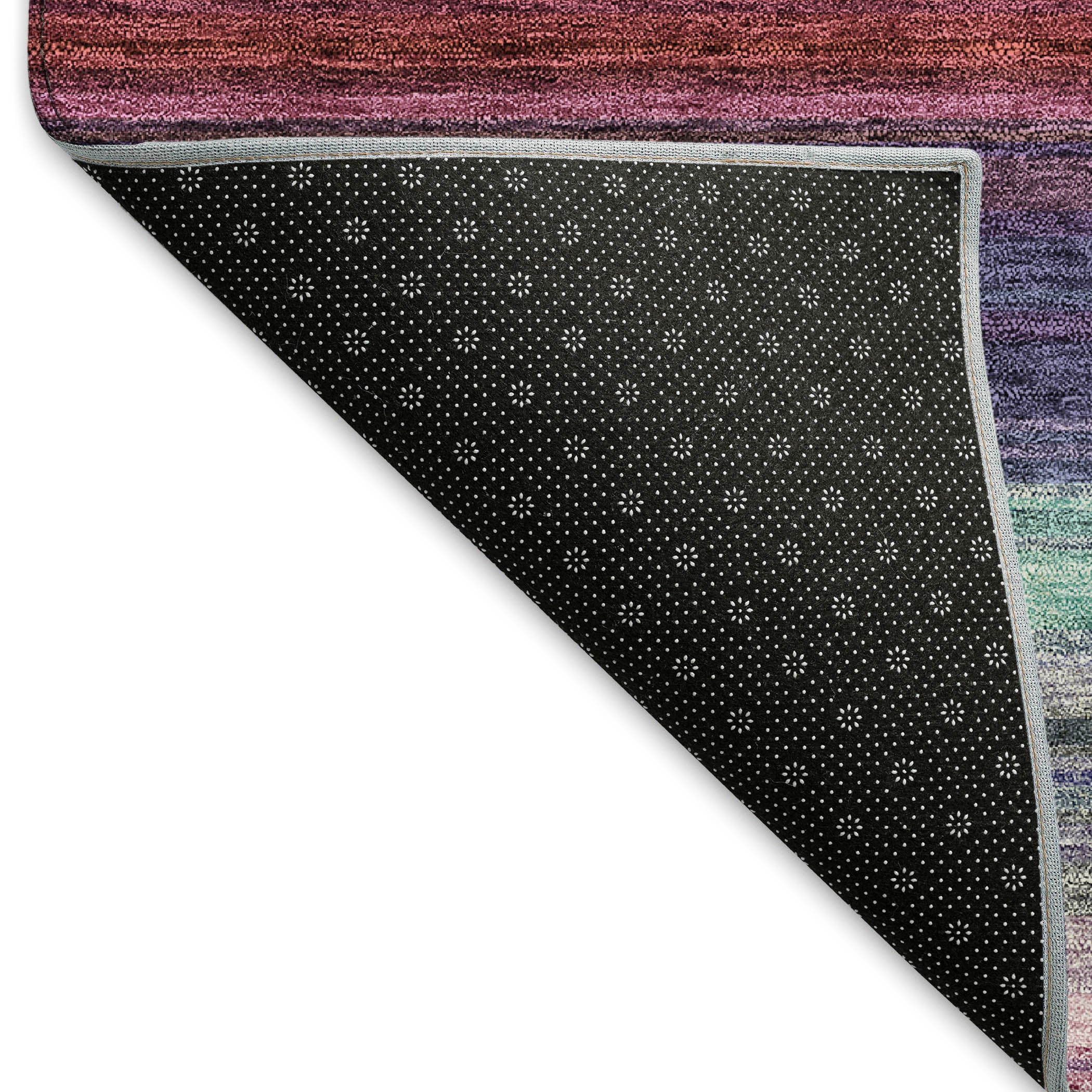 Santorini Machine Washable Transitional Lavender Purple Rug 1'8" x 2'6" #shape_Rectangle